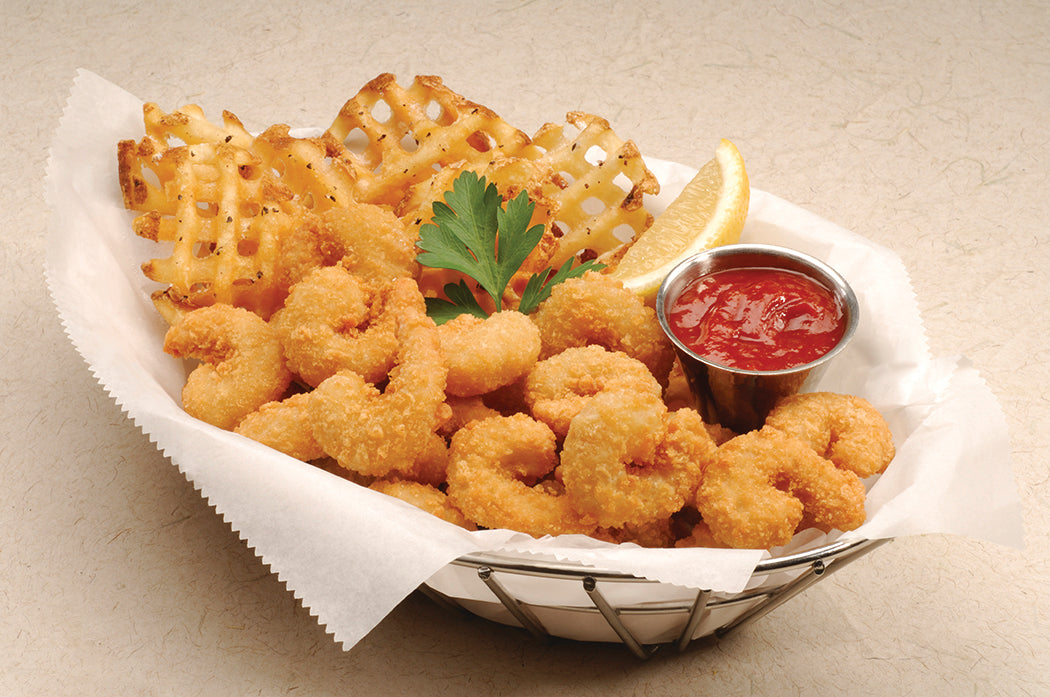 Tampa Maid Breaded Imitation Shrimp Tail On Pouch 7.5 Ounce Size - 12 Per Case.