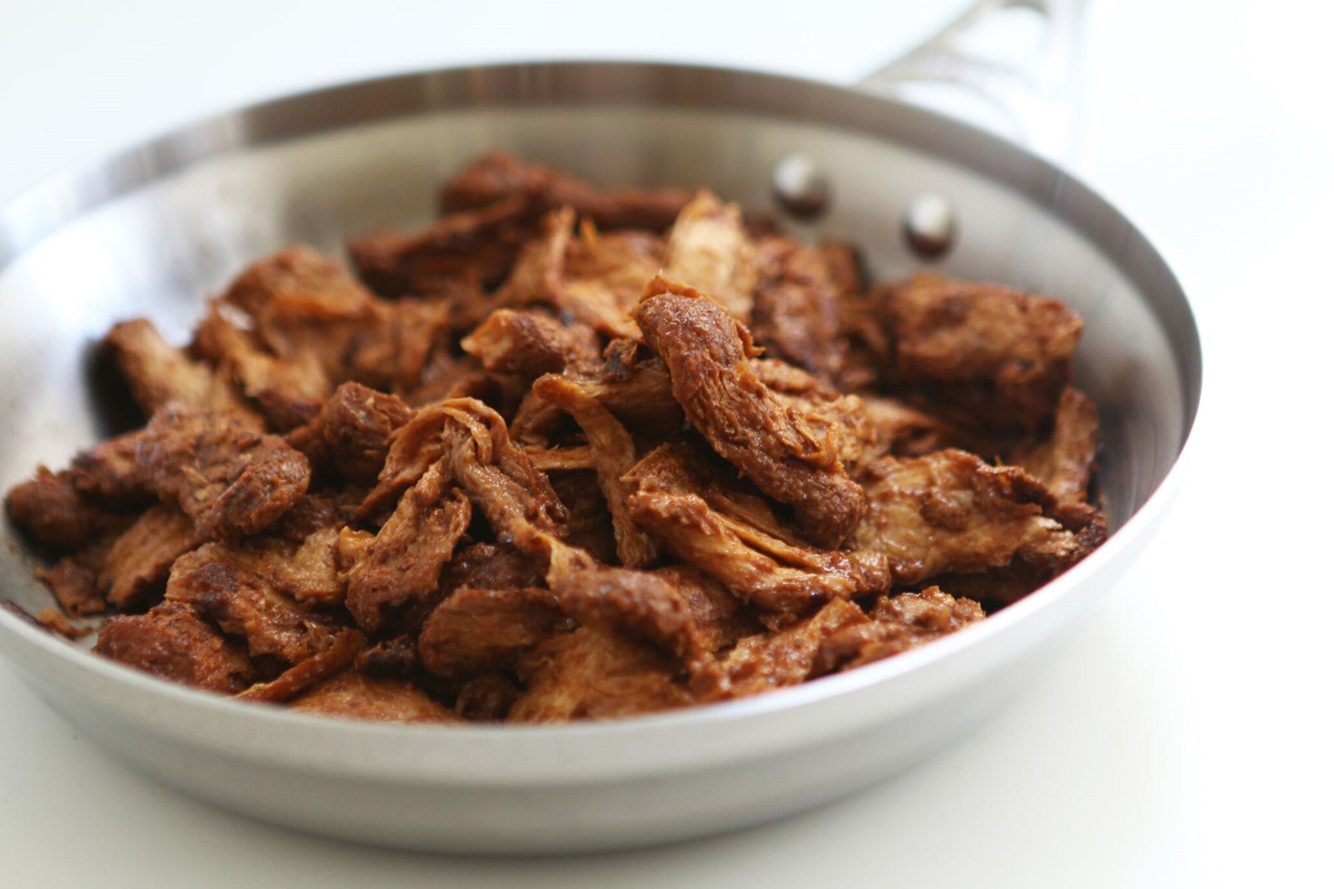 Uncut Plant Based Pulled Pork Cooked 2.5 Pound Each - 4 Per Case.