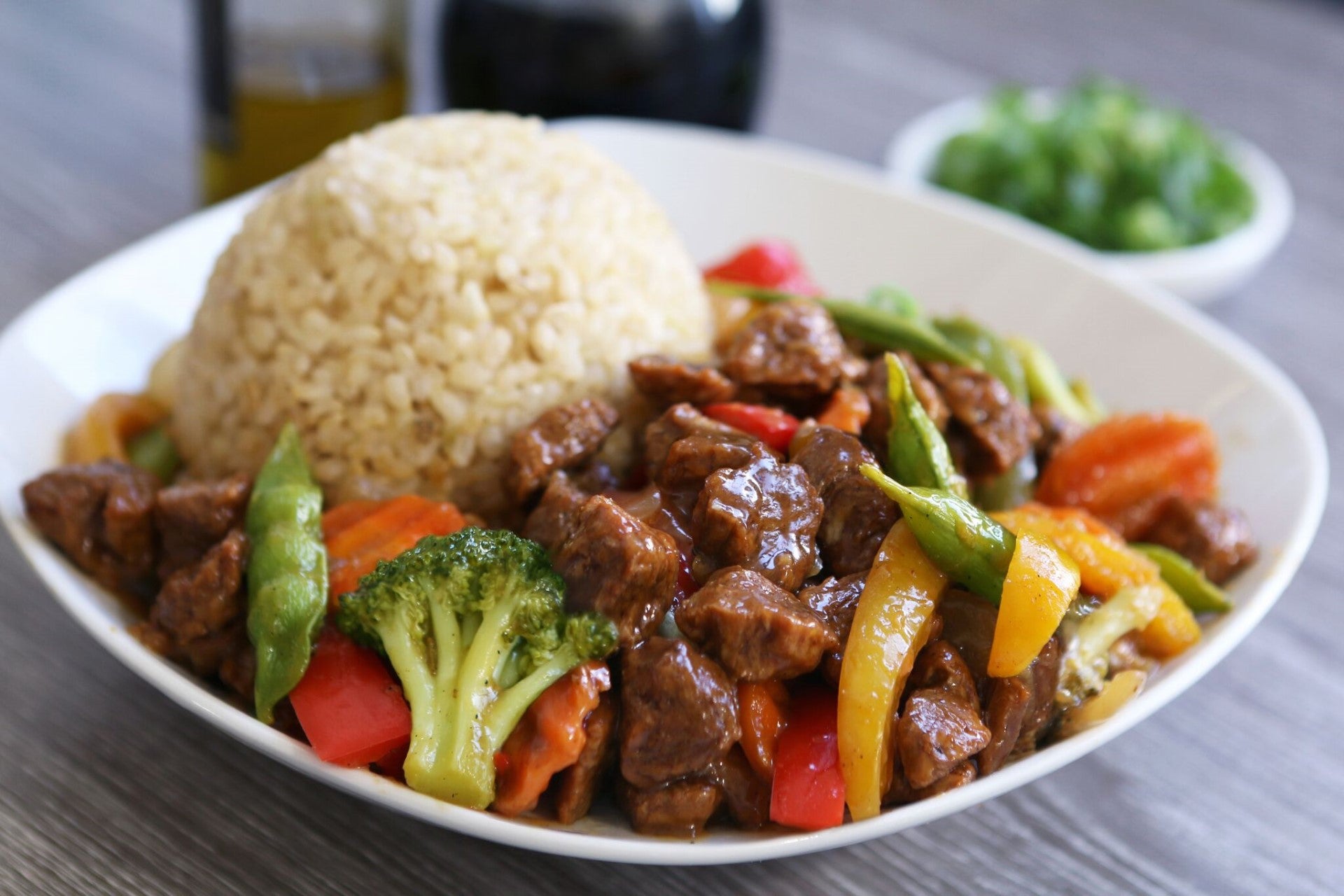 Uncut Plant Based Beef Tips Cooked 2.5 Pound Each - 4 Per Case.