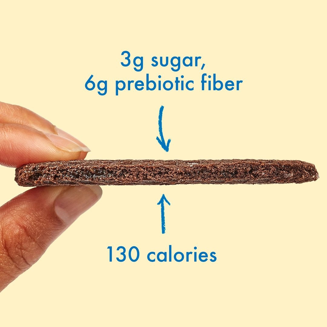 Rip Van Wafels Low Sugar Cookies & Creme 1.16 Ounce Size - 48 Per Case.