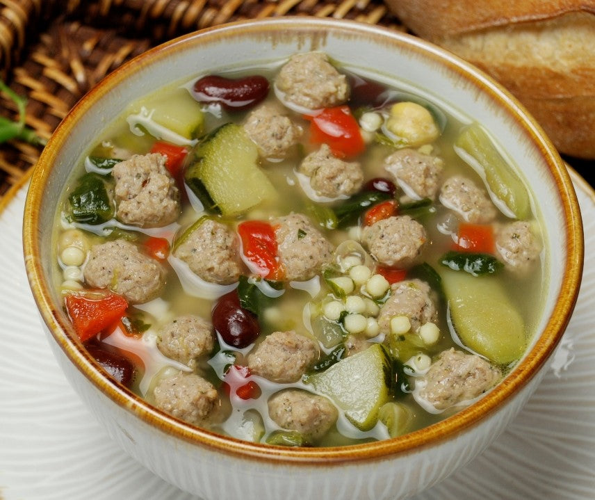 Taste Traditions Italian Wedding Soup Keep Frozen 8 Pound Each - 2 Per Case.