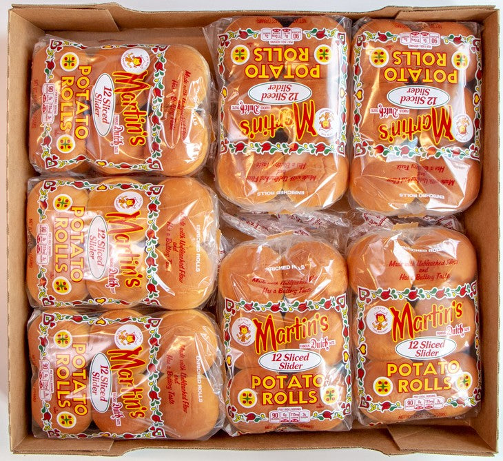 Martins Slices Slider Rolls 12 Each - 7 Per Case.