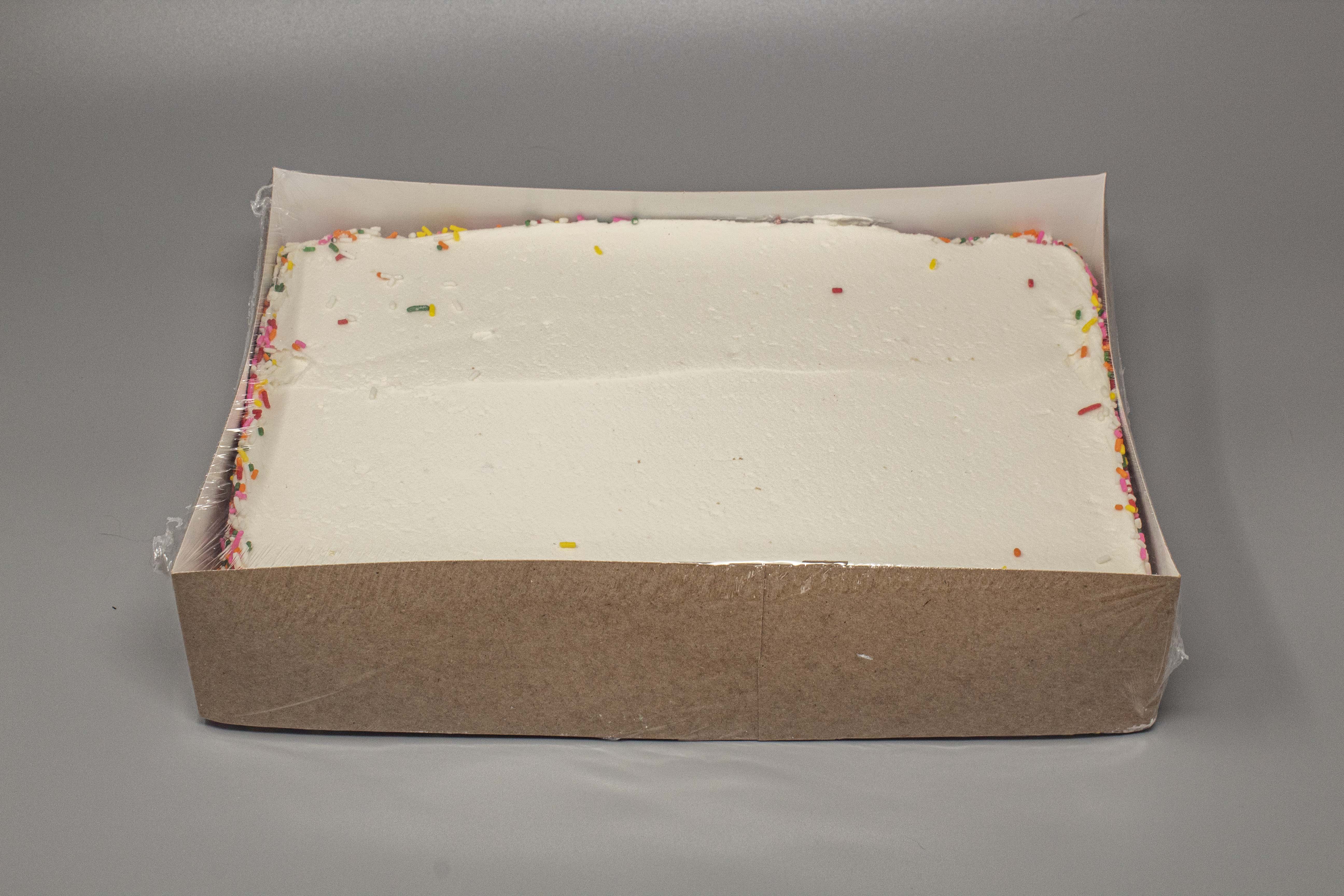White Special Occasion Cake Sheet Pack 2.5 Pound Each - 1 Per Case.