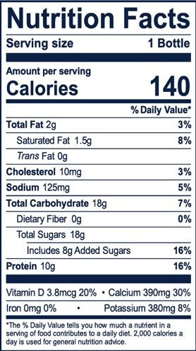 Peach Low Fat Kefir 8 Fluid Ounce - 6 Per Case.