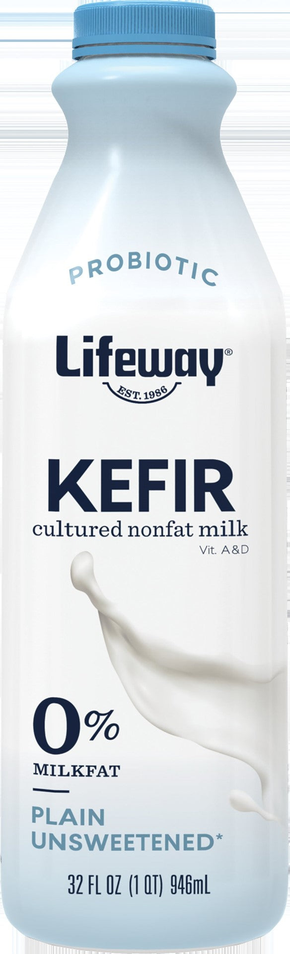 Plain Non-Fat Kefir 32 Fluid Ounce - 6 Per Case.