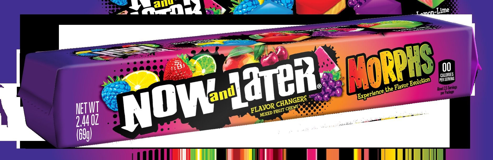 Now & Later Morphs Standardbar 2.44 Ounce Size - 288 Per Case.