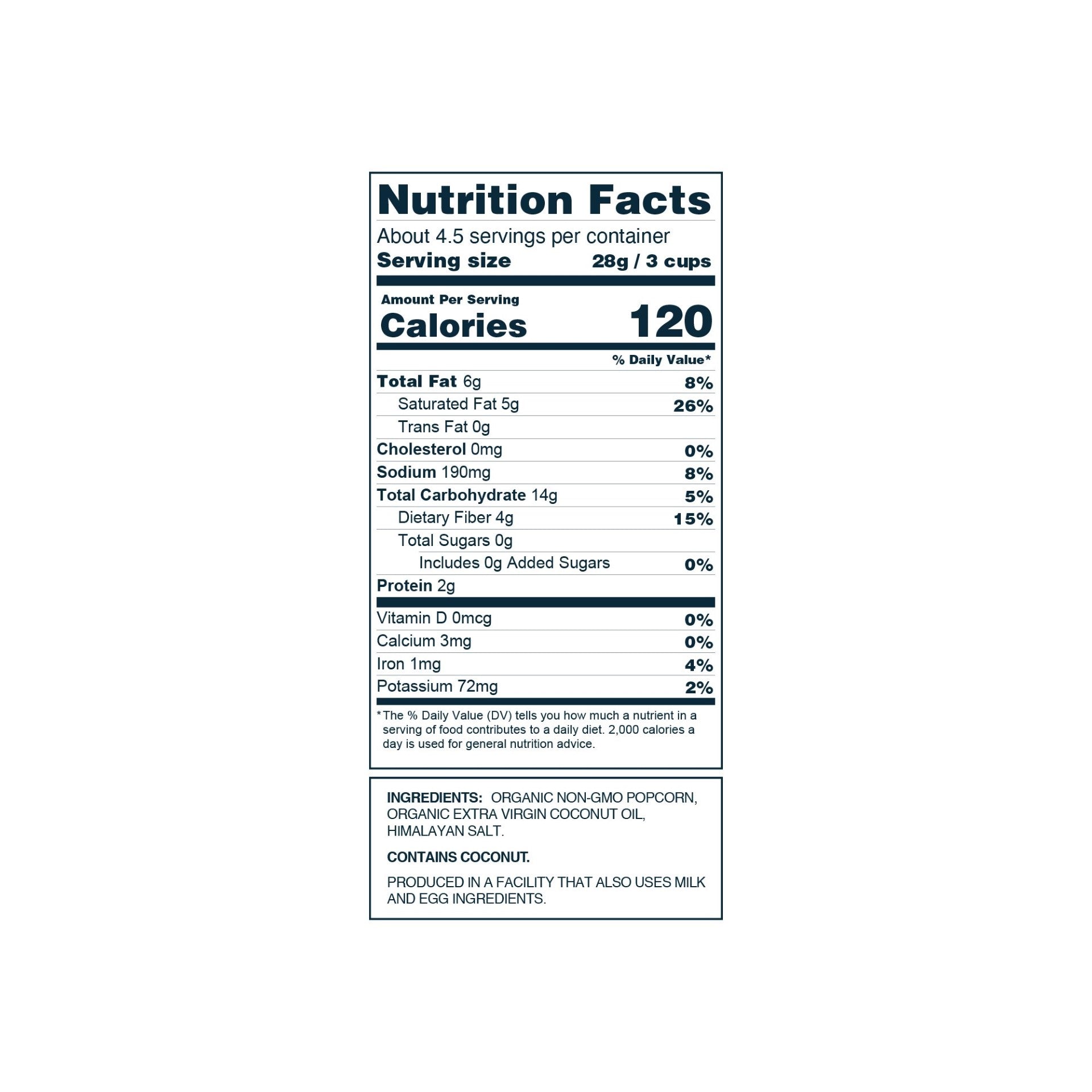 Organic Popcorn Himalayan Pink 4.6 Ounce Size - 12 Per Case.