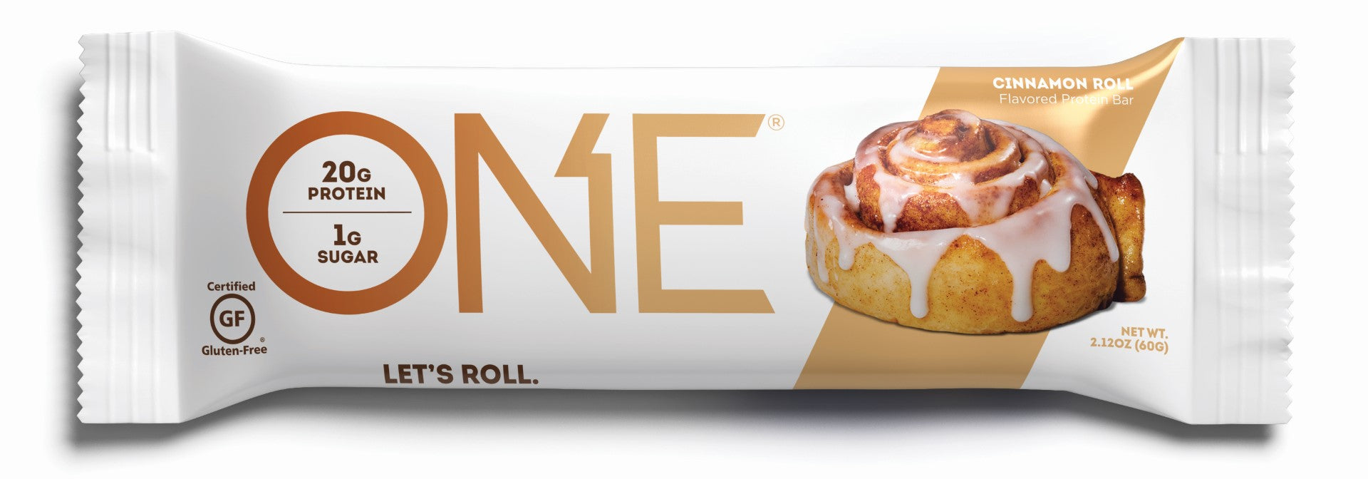 One Brand Cinnamon Roll Bar 2.12 Ounce Size - 72 Per Case.