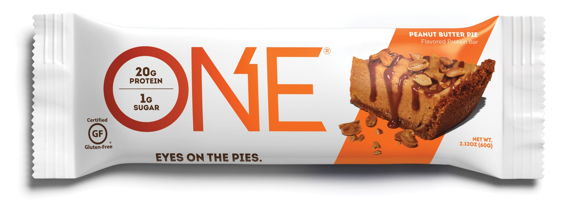 One Brand Peanut Butter Pie Bar 2.12 Ounce Size - 72 Per Case.