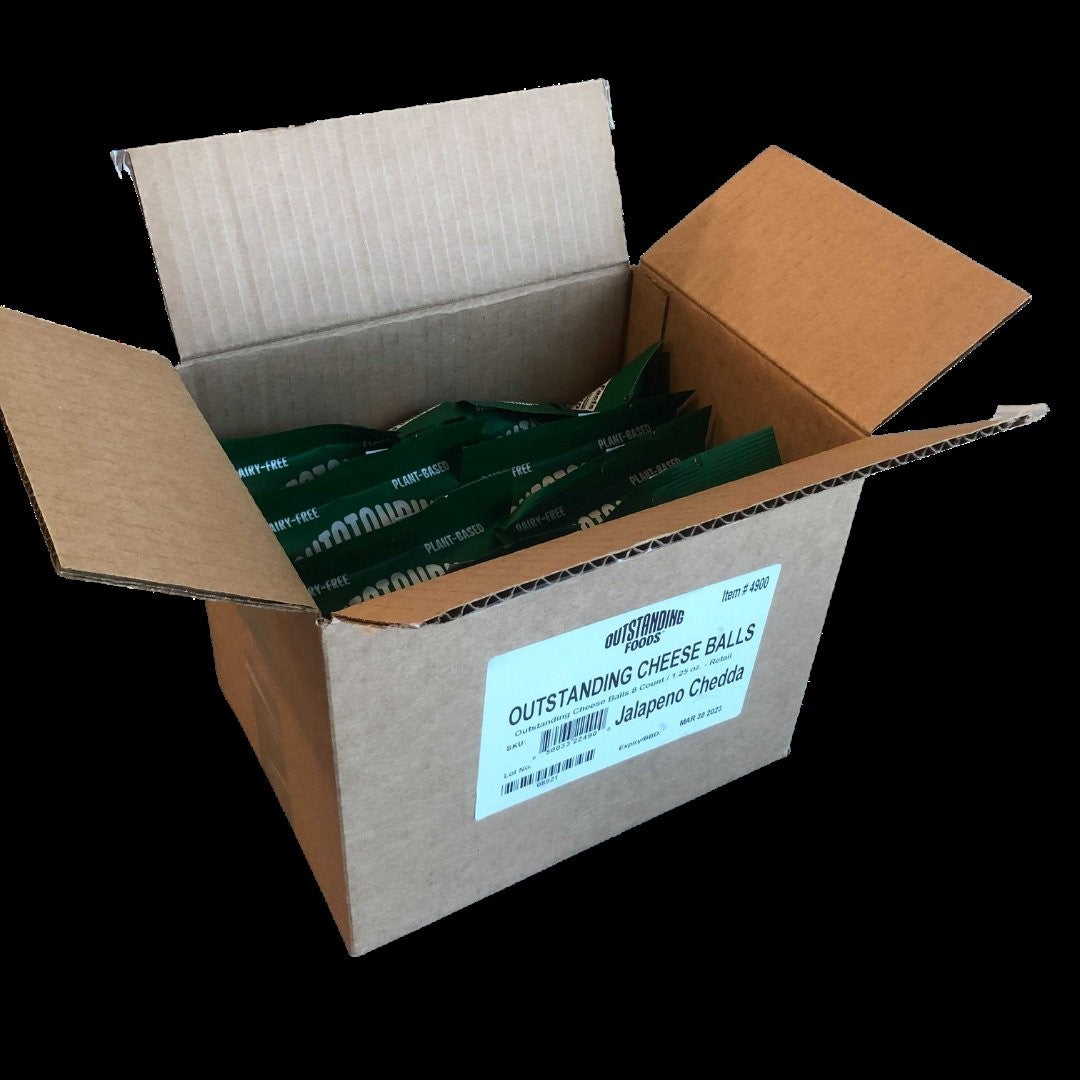 Outstanding Cheese Balls Jalapeno 1.25 Ounce Size - 8 Per Case.