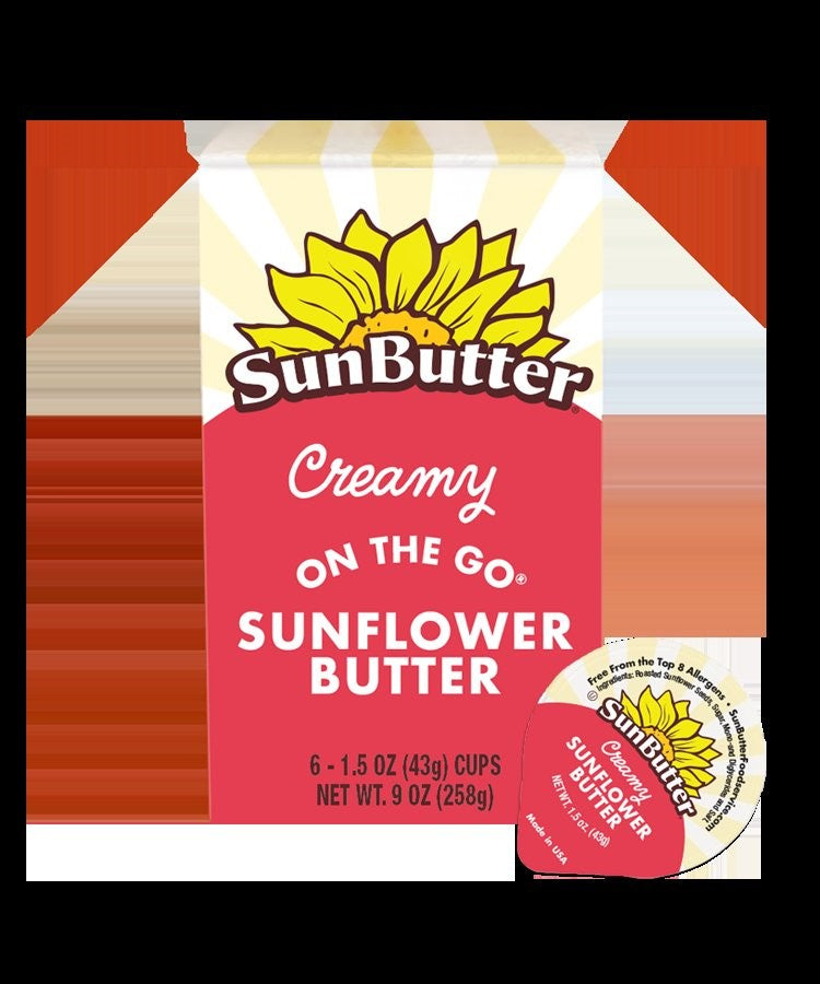 Sunbutter Creamy On The Go Canisters 9 Ounce Size - 6 Per Case.