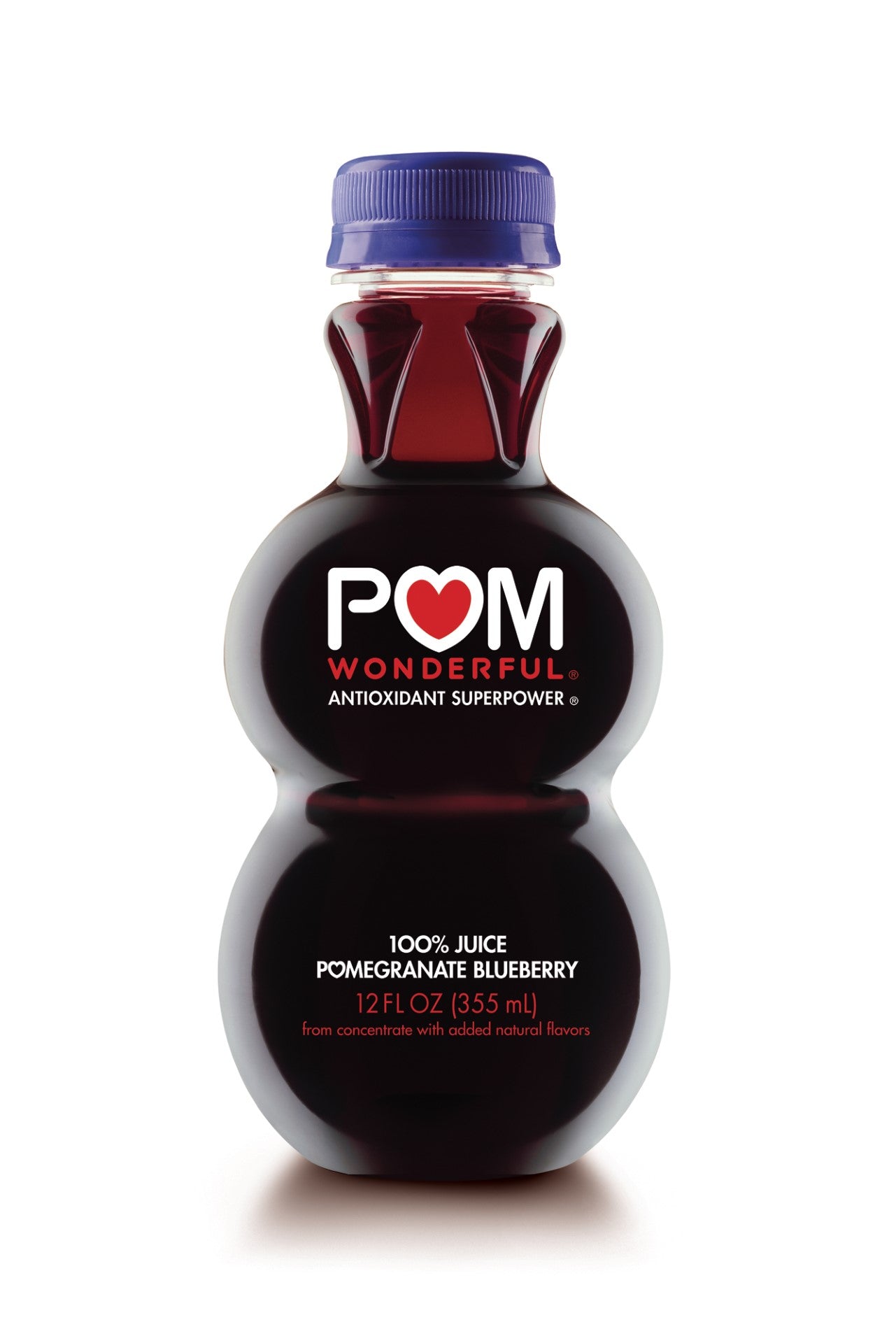 Pom Blueberry Plastic 12 Fluid Ounce - 6 Per Case.