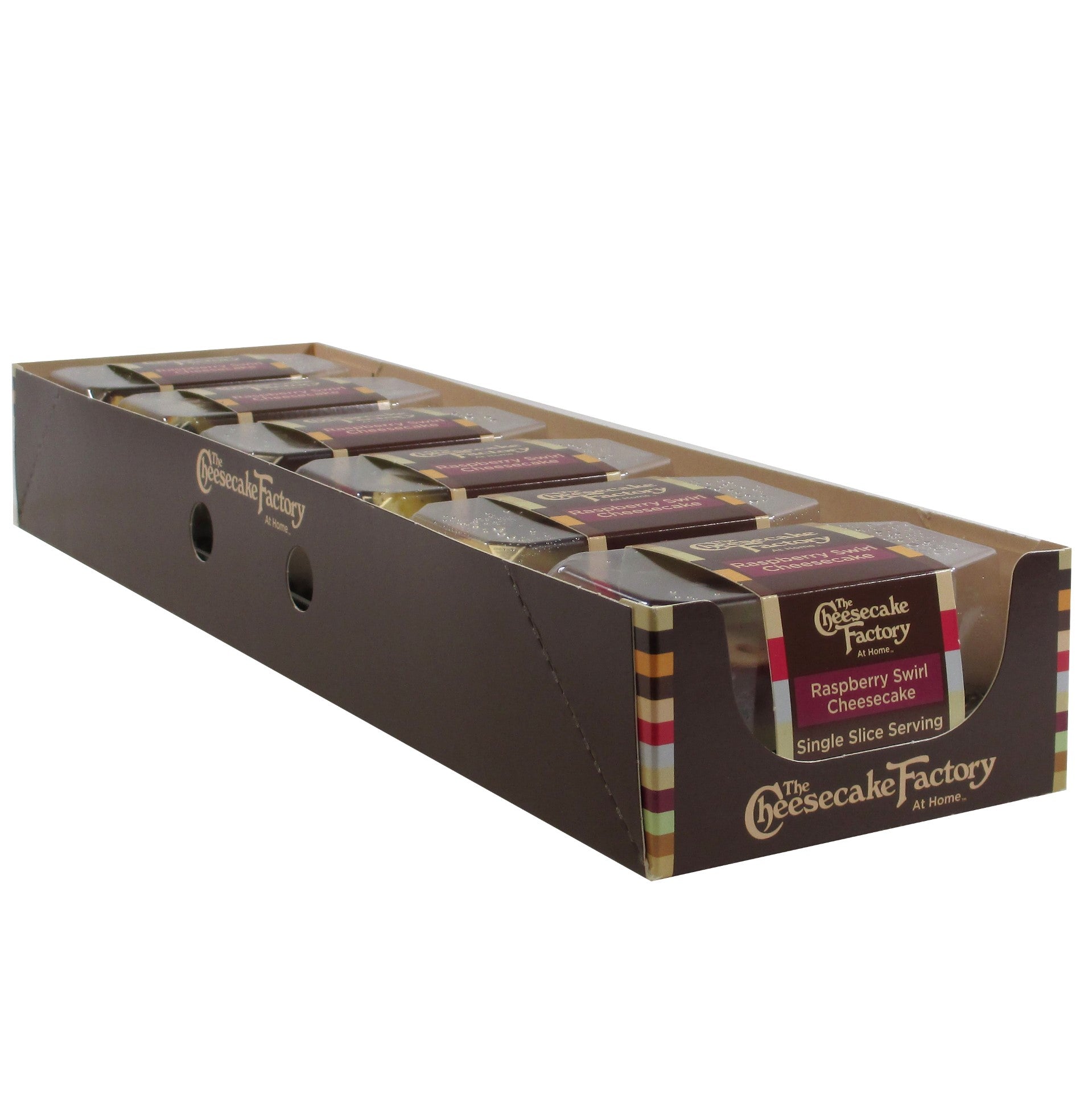 Raspberry Swirl Cheesecake Single Slice 3.43 Ounce Size - 12 Per Case.