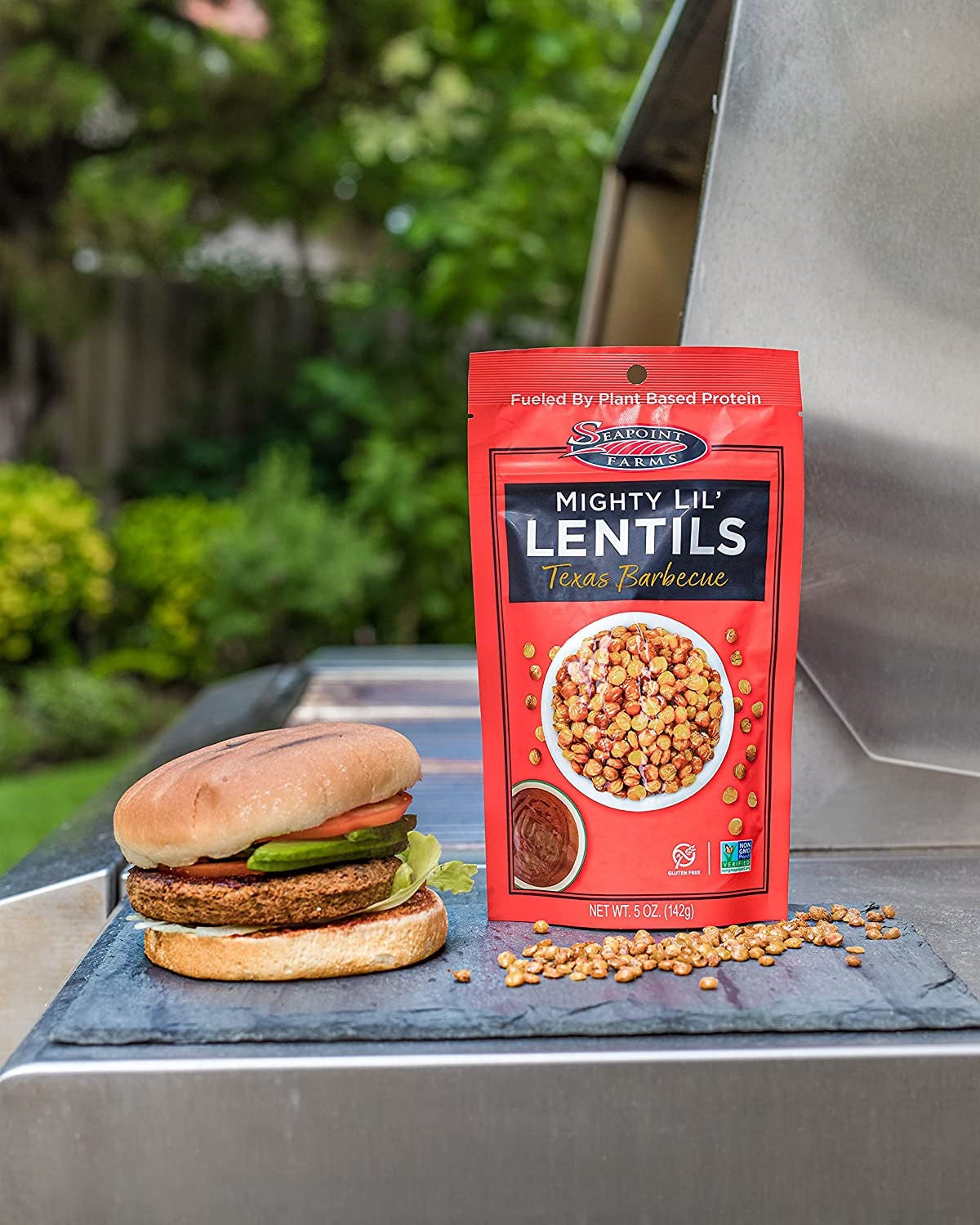 Mighty Lil' Lentils Barbeque 0.313 Pound Each - 12 Per Case.
