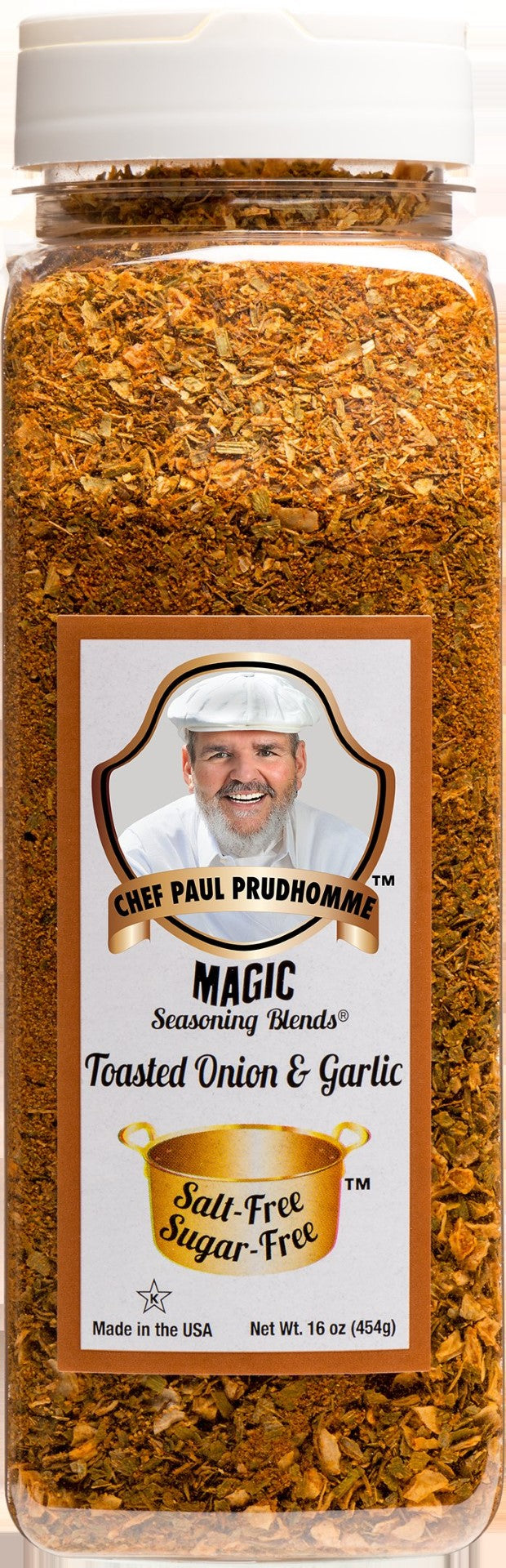 Salt Free Sugar Freetoasted Onion & Garlic 16 Ounce Size - 6 Per Case.