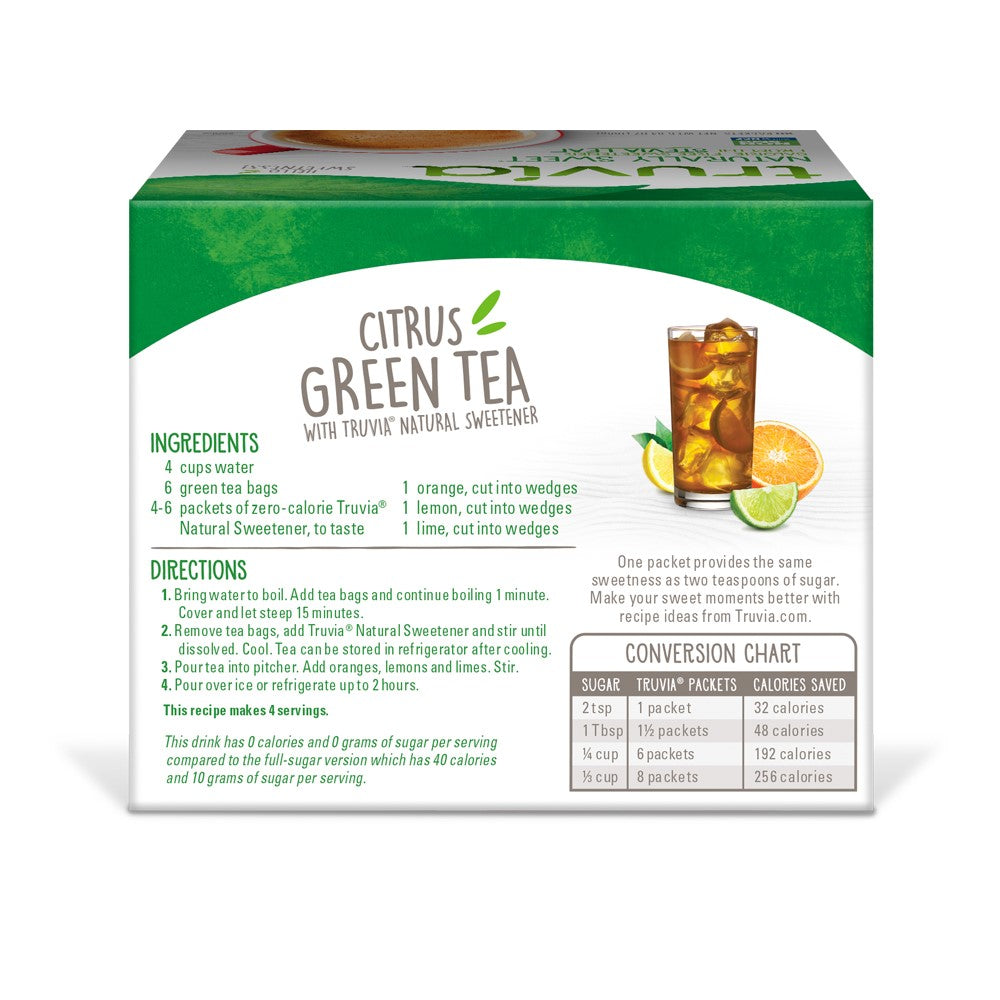 Truvia Original Calorie Free Sweetener From The Stevia Leaf Packets Carton) 5.64 Ounce Size - 12 Per Case.