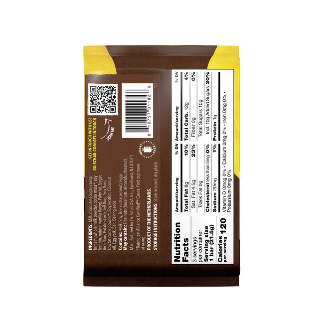 Schar Gluten Free Twin Bar, 2.3 Ounces - 14 Per Case.