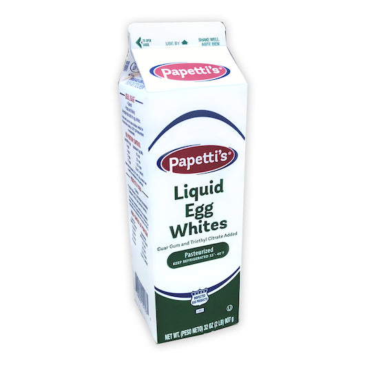 Papetti's Easy Egg Whites 2 Pound Each - 15 Per Case.