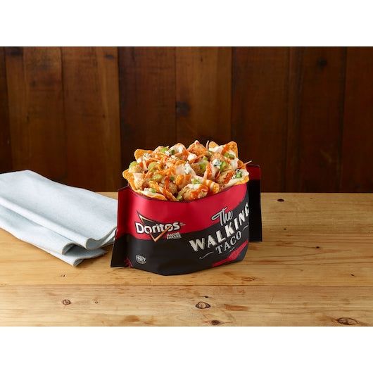 Doritos Nacho Cheese The Walking Taco Plastic Bag 2.5 Ounce Size - 18 Per Case.