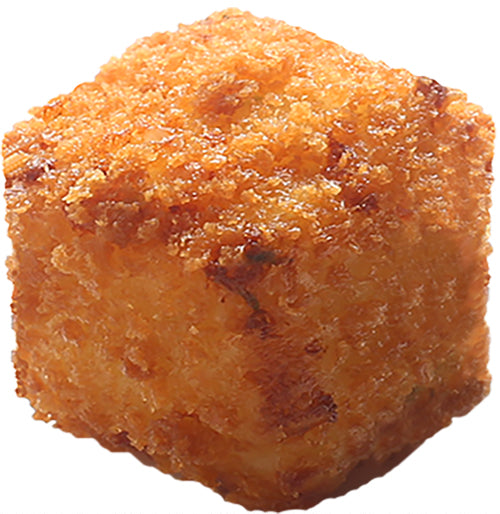 Louisa Foods Breaded Jalapeno Mac N Cheese Bites 5 Pound Each - 2 Per Case.