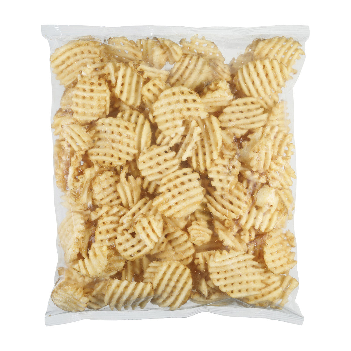 Simplot Bent Arm Ale Beer Battered Lattice Cut Fries Skin On 4.5 Pound Each - 6 Per Case.