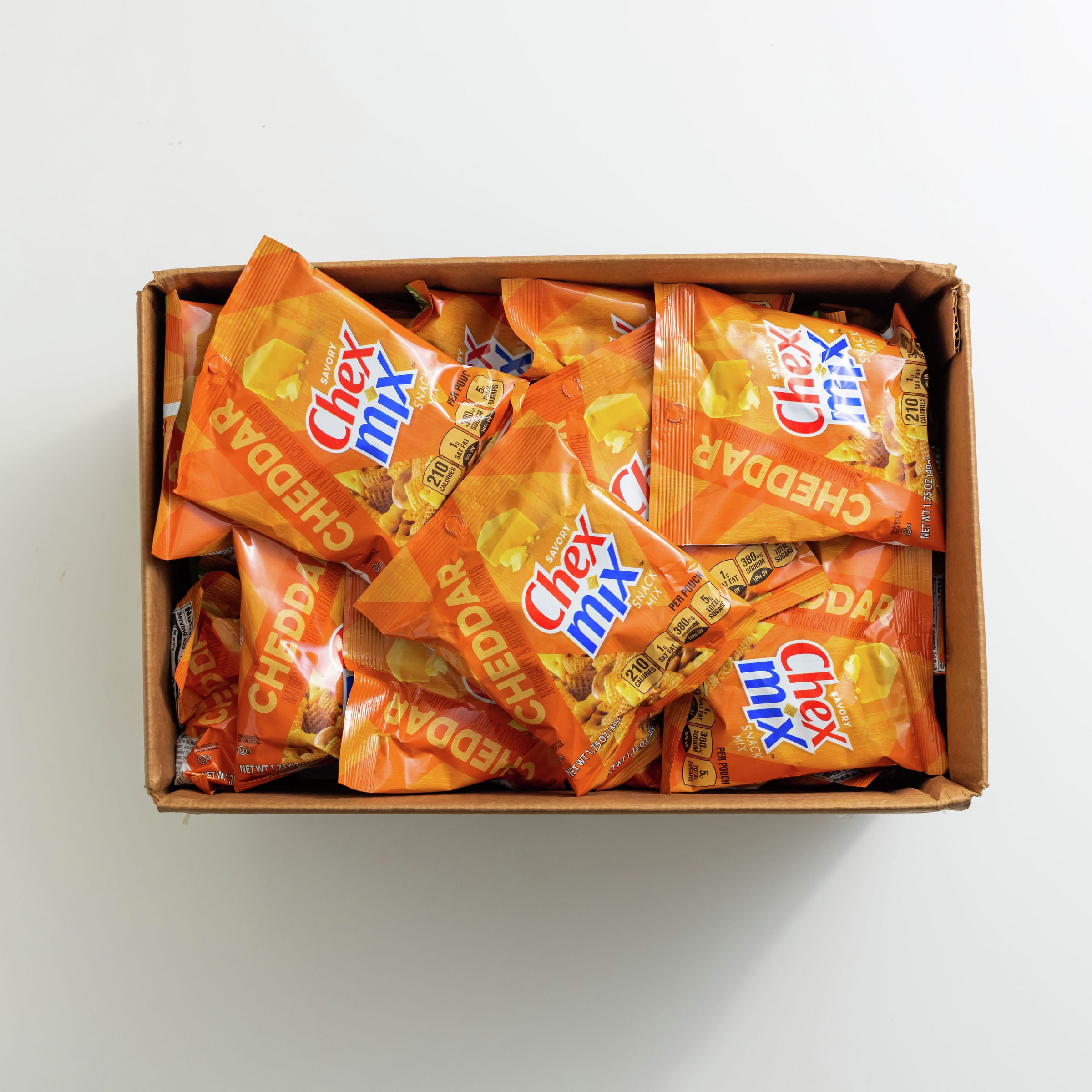 Chex Mix™ Snack Mix Single Serve Cheddar 1.75 Ounce Size - 60 Per Case.