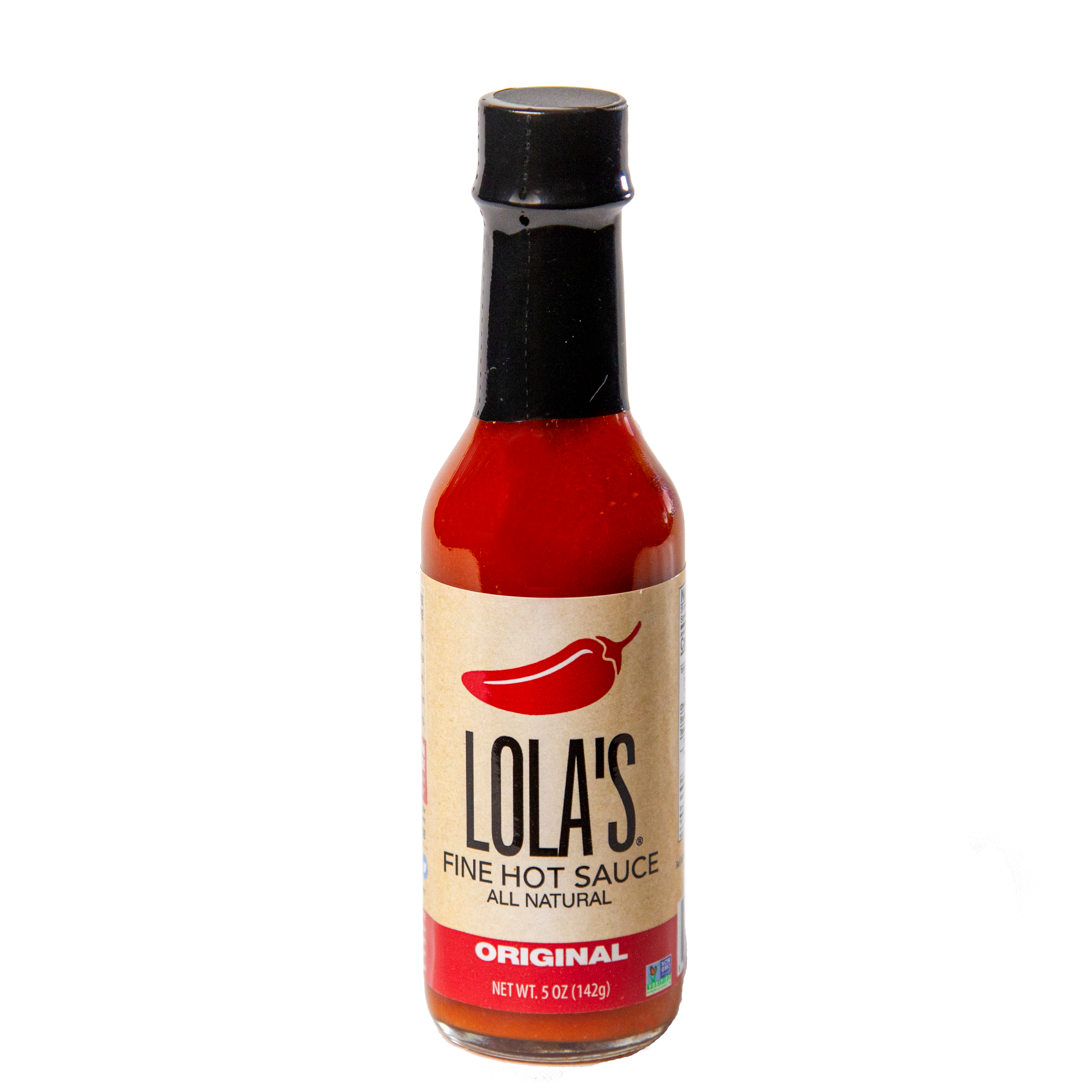 Lola's Fine Hot Sauce Original 5 Ounce Size - 12 Per Case.