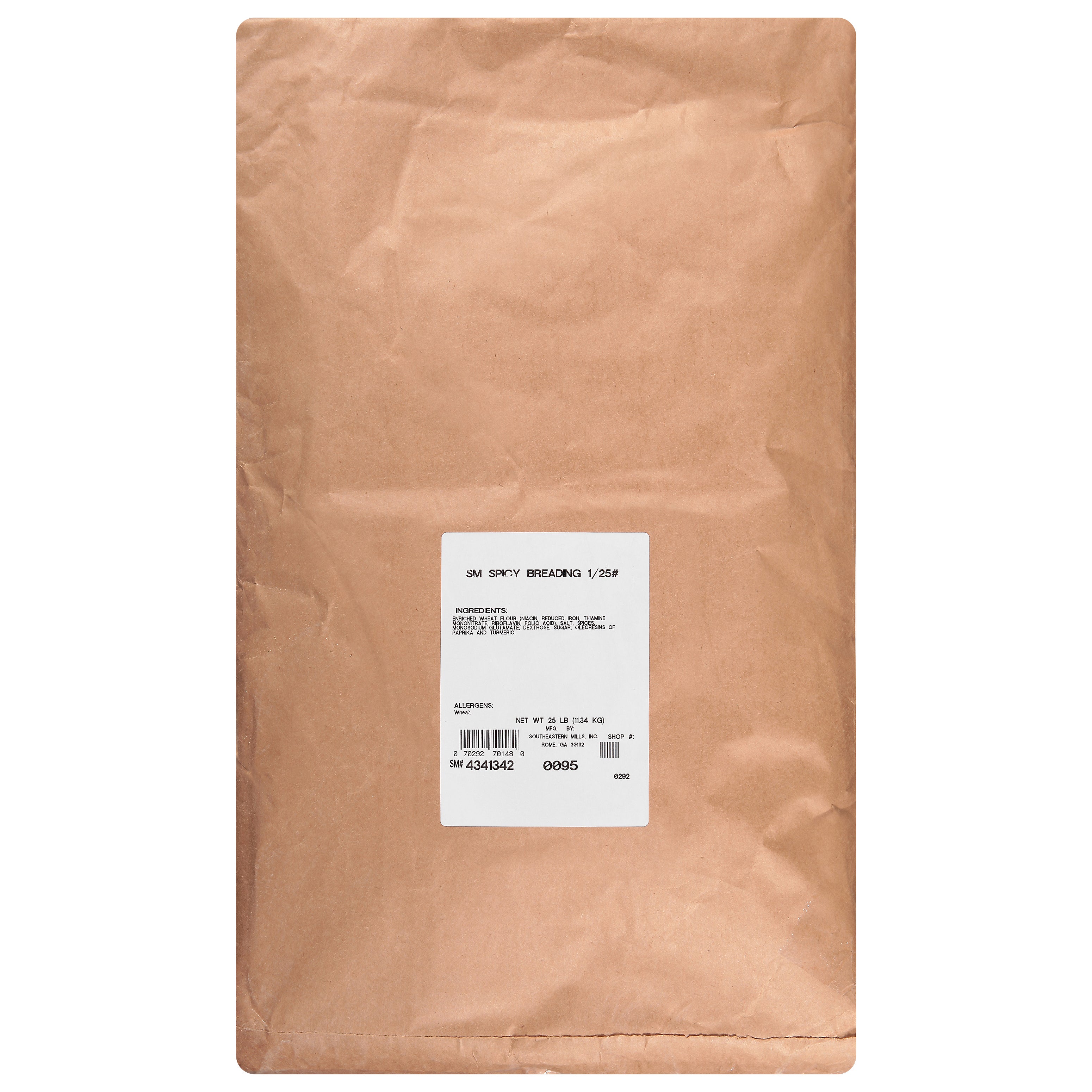 Southeastern Mills Breader Spicy Shelf Stable 25 Pound Each - 1 Per Case.