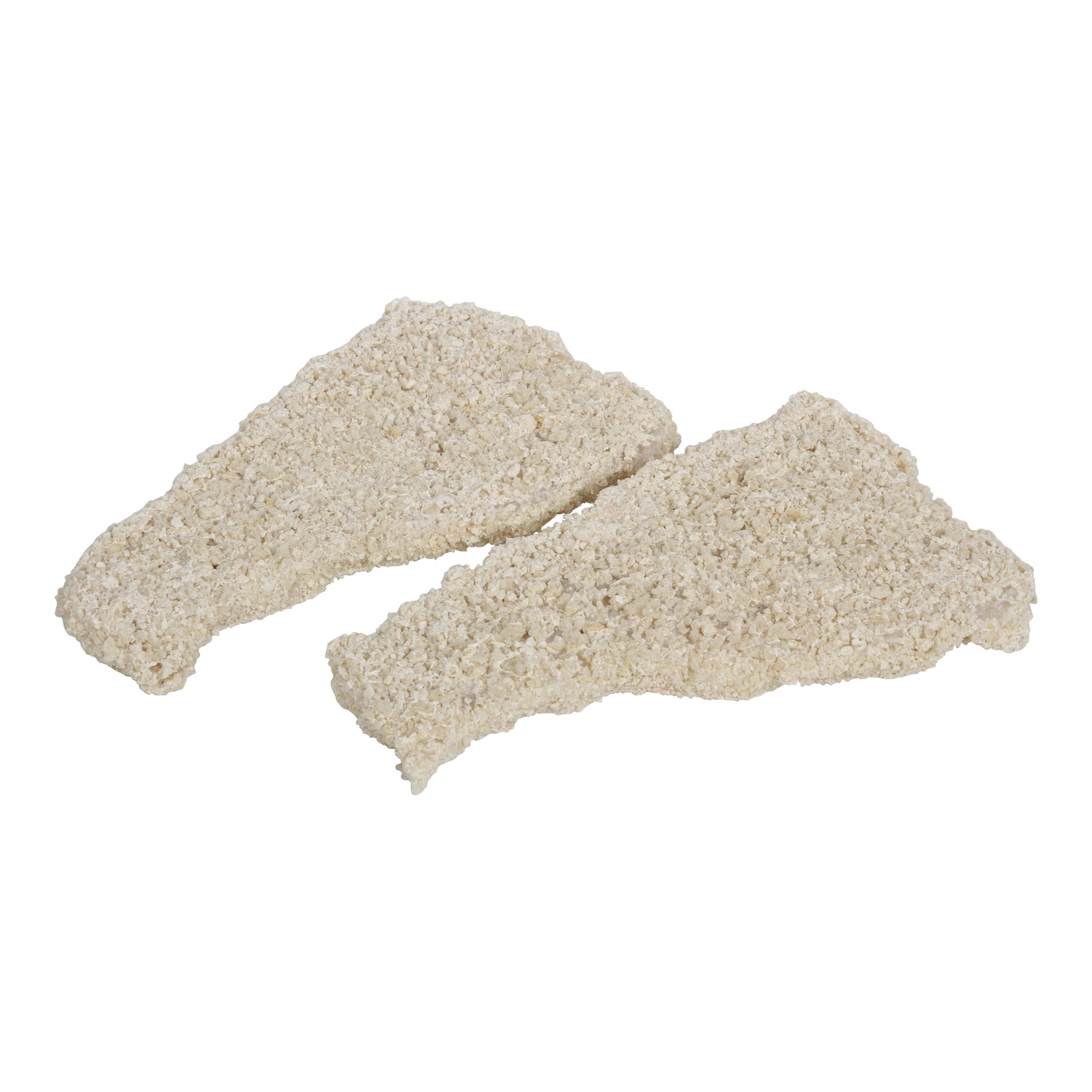 Crunchy Raw Breaded Formed Cod Portions Msc 10 Pound Each - 1 Per Case.