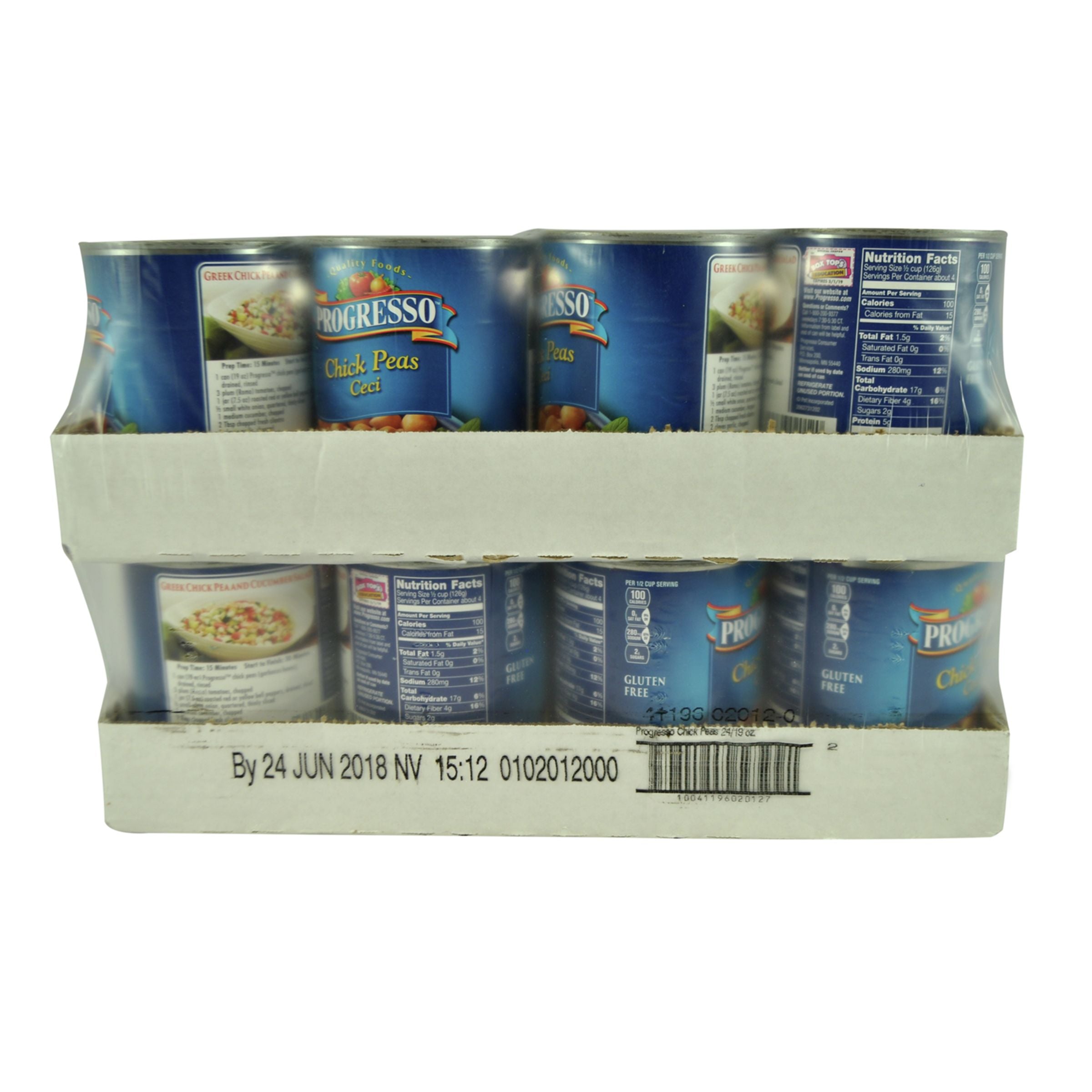 Progresso™ Canned Vegetables Chick Peas 19 Ounce Size - 24 Per Case.