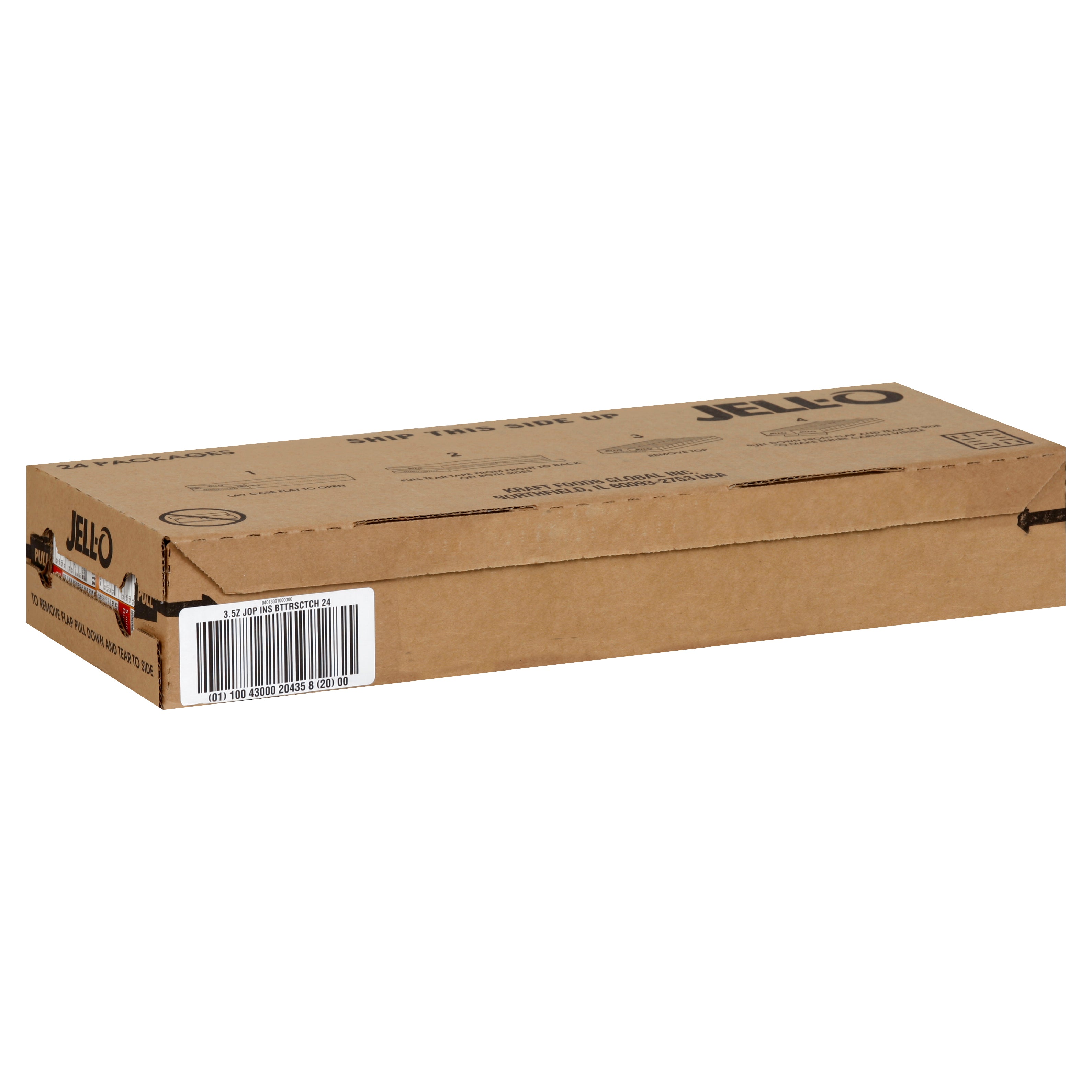 Jell-O Instant Butterscotch Pudding, 3.4 Ounce Size - 24 Per Case.