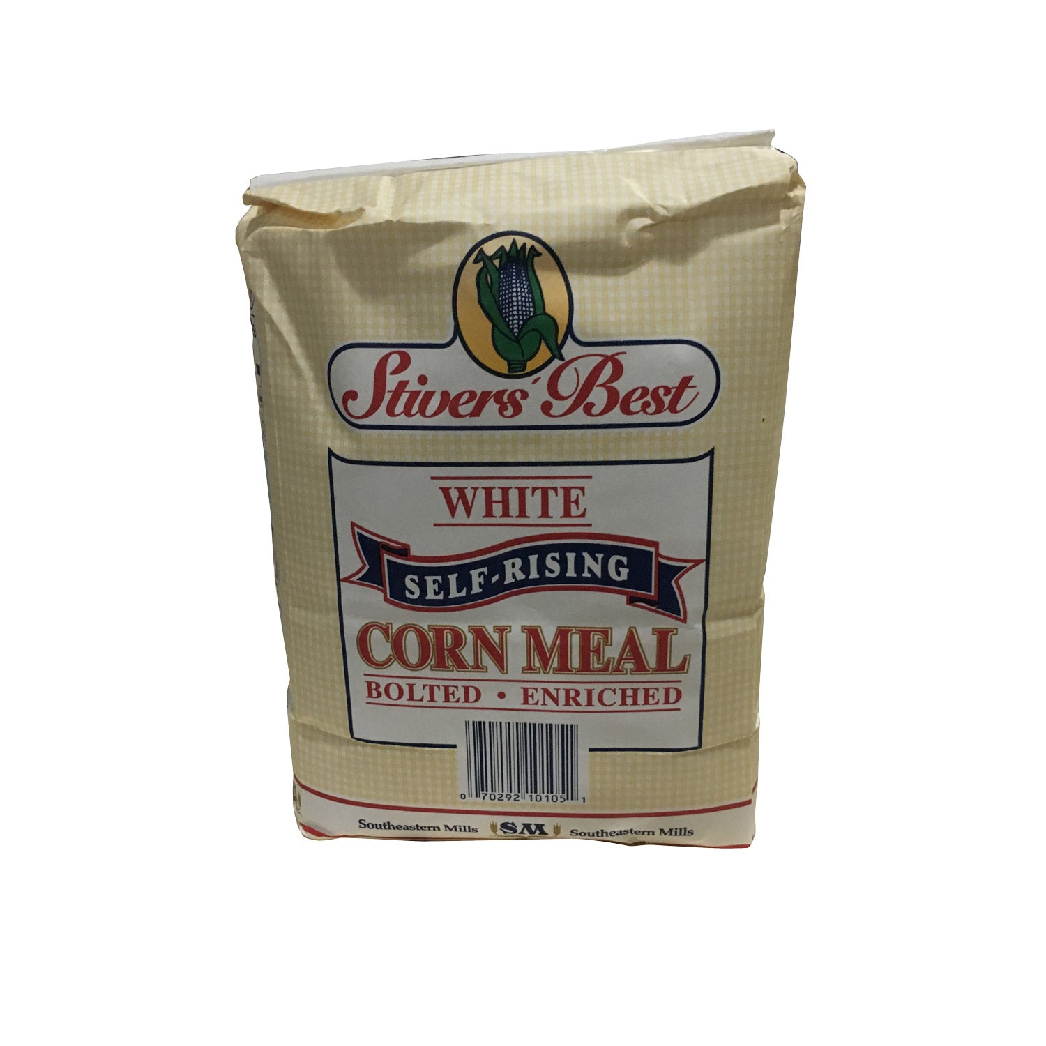 Stiver's Best Cornmeal White Self Rising 5 Pound Each - 8 Per Case.