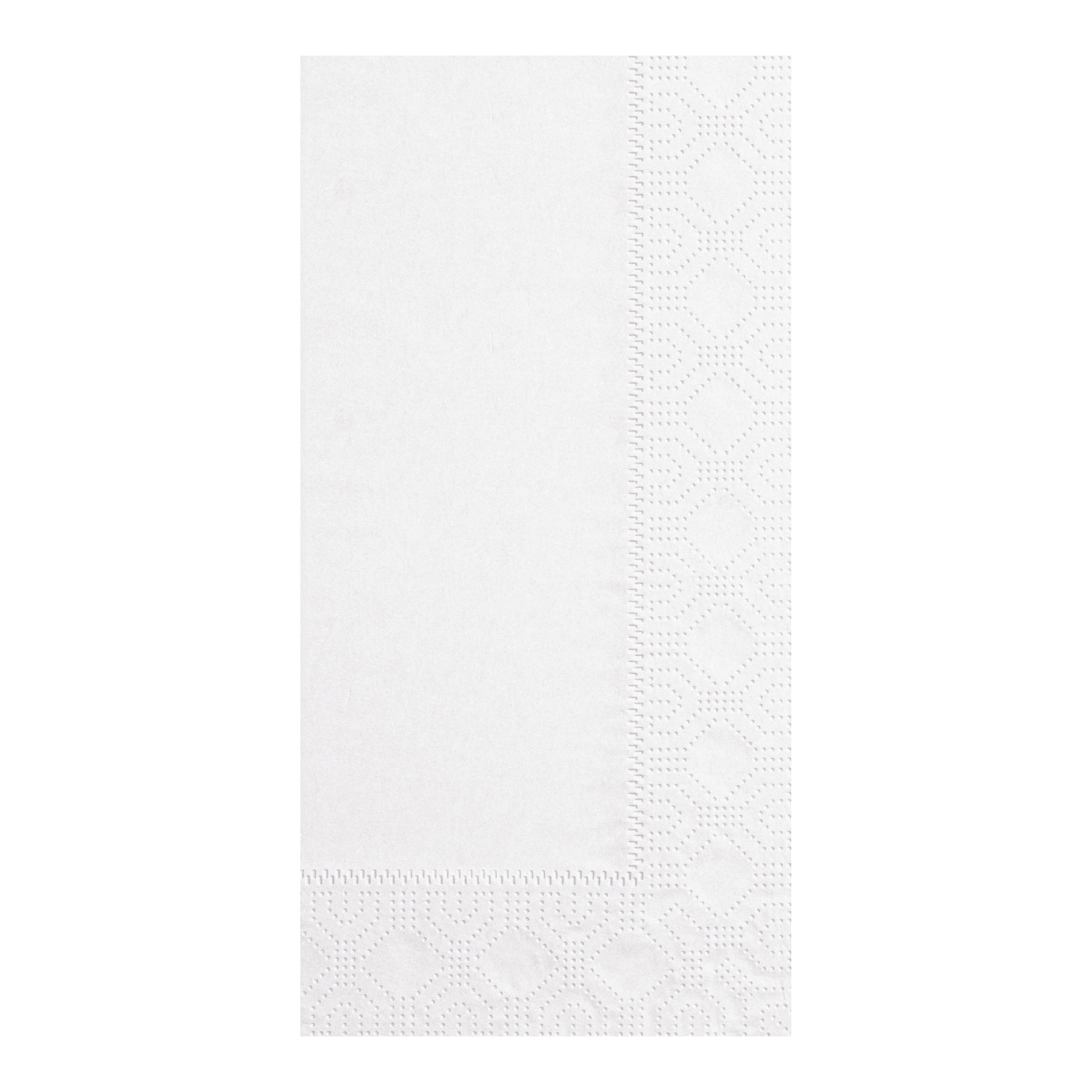 Napkin Dinner White Ply Fold Regal Embossed Paper 100 Each - 20 Per Case.