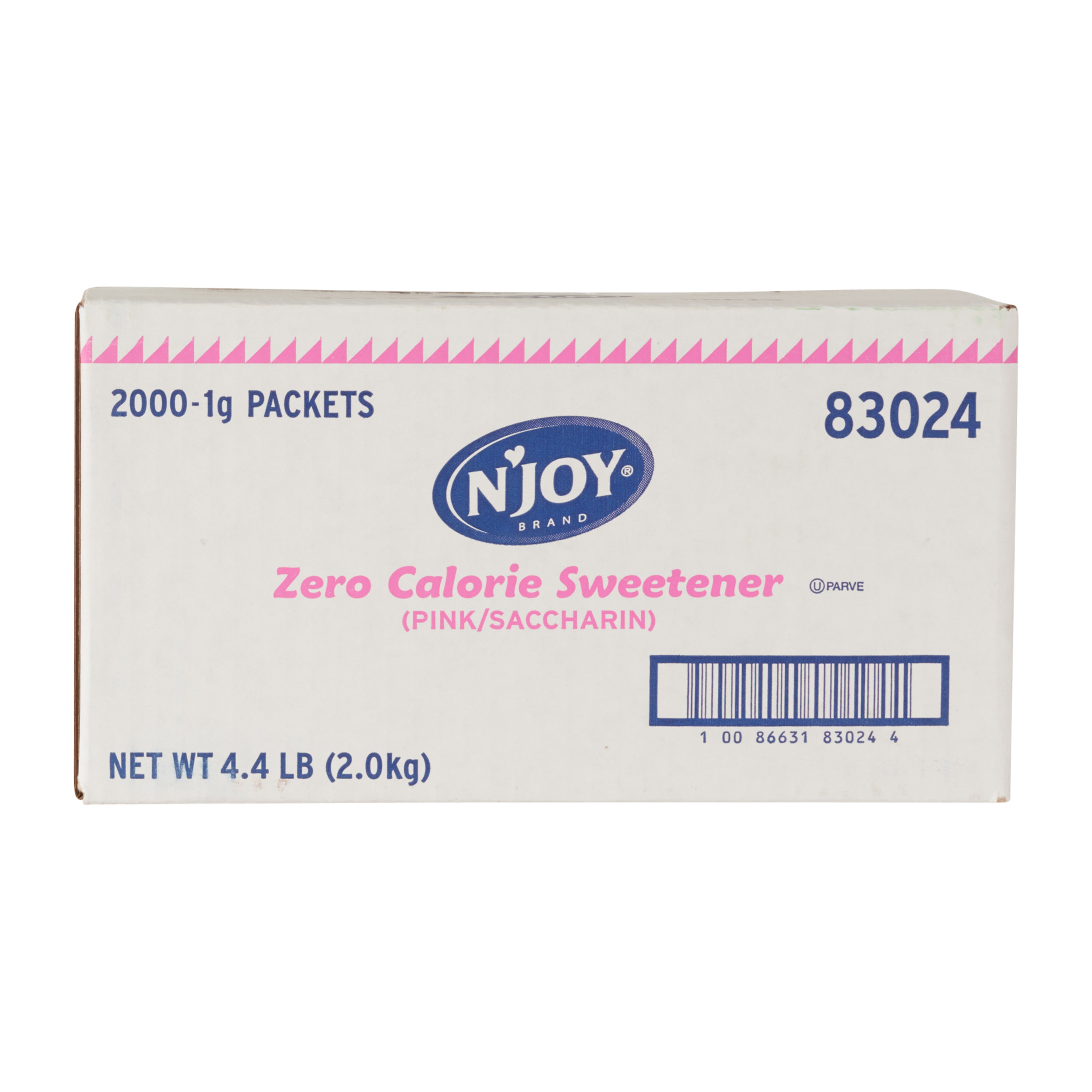 N'joy Sugar Substitute Saccharin 1 Grams Each - 2000 Per Case.