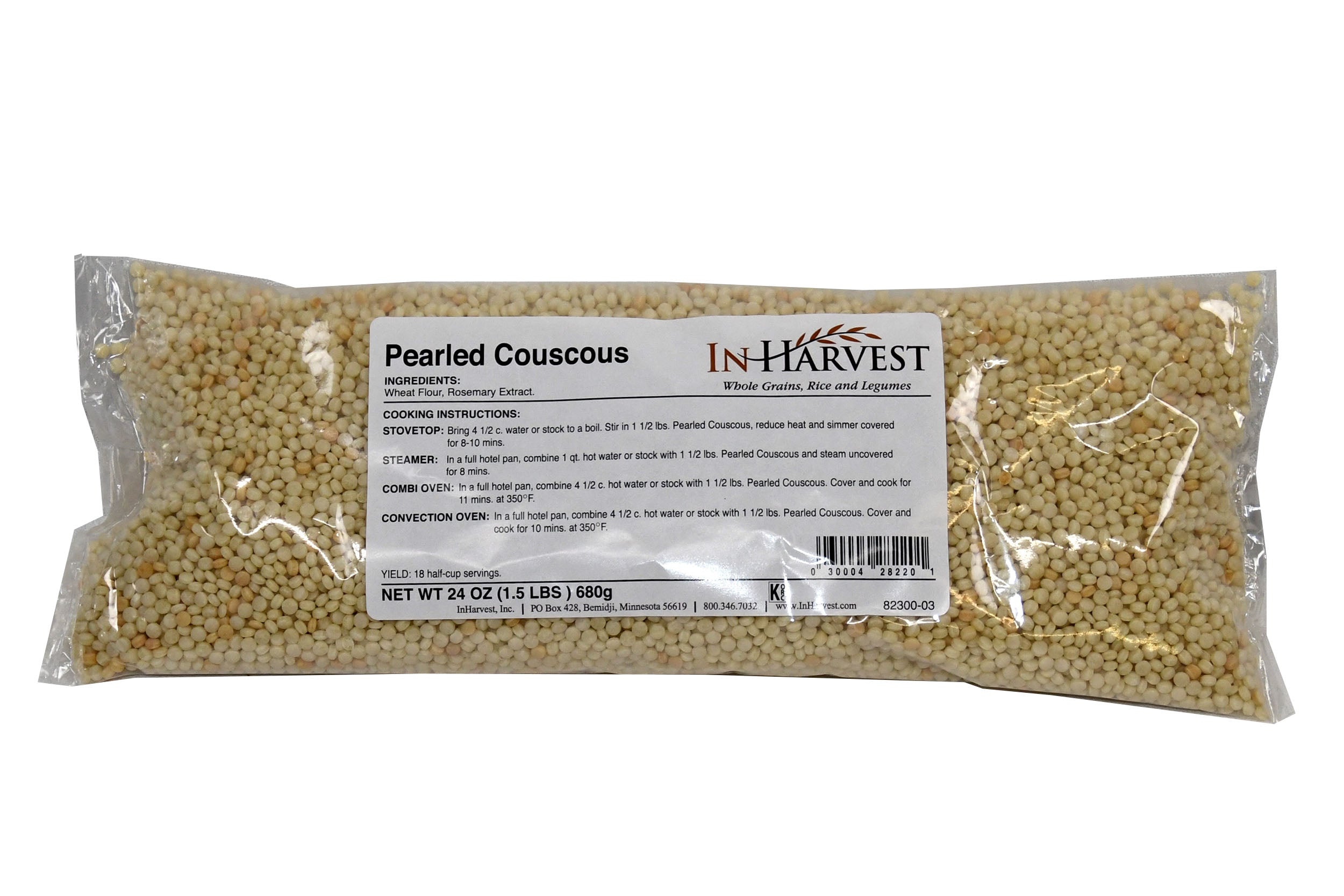 Pearled Couscous Pasta 1.5 Pound Each - 6 Per Case.