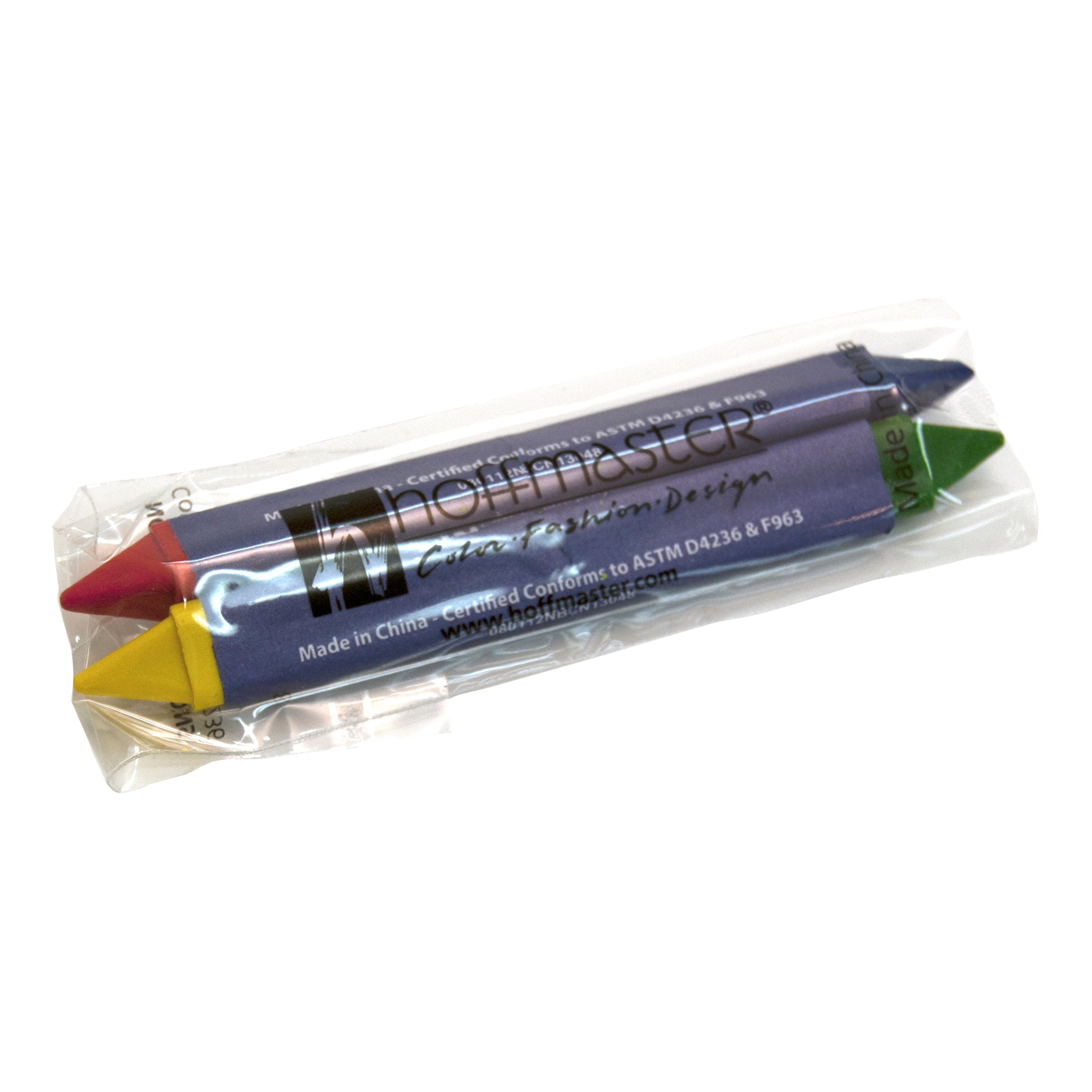 Crayon Triangular Double Tipped Redblue Yellowgreen 2 Each - 500 Per Case.