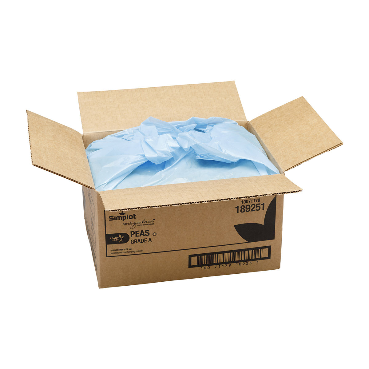 Simplot Simple Goodness Classic Vegetables Rte Peas 20 Pound Each - 1 Per Case.