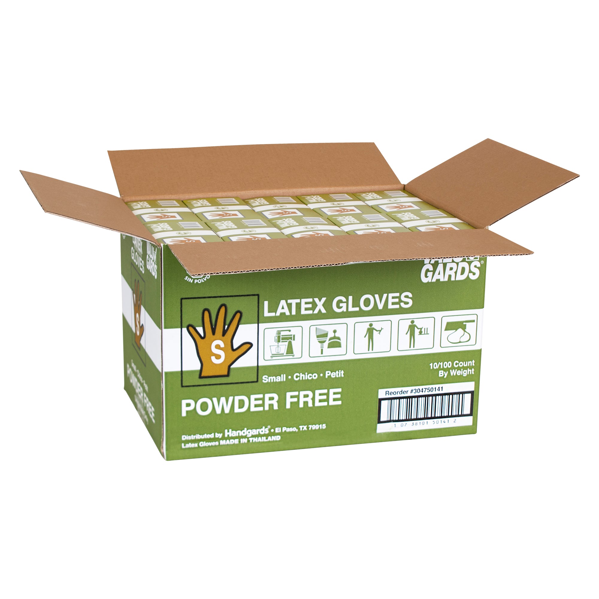 Glove Latex Valugard Powder Free Small 100 Each - 10 Per Case.