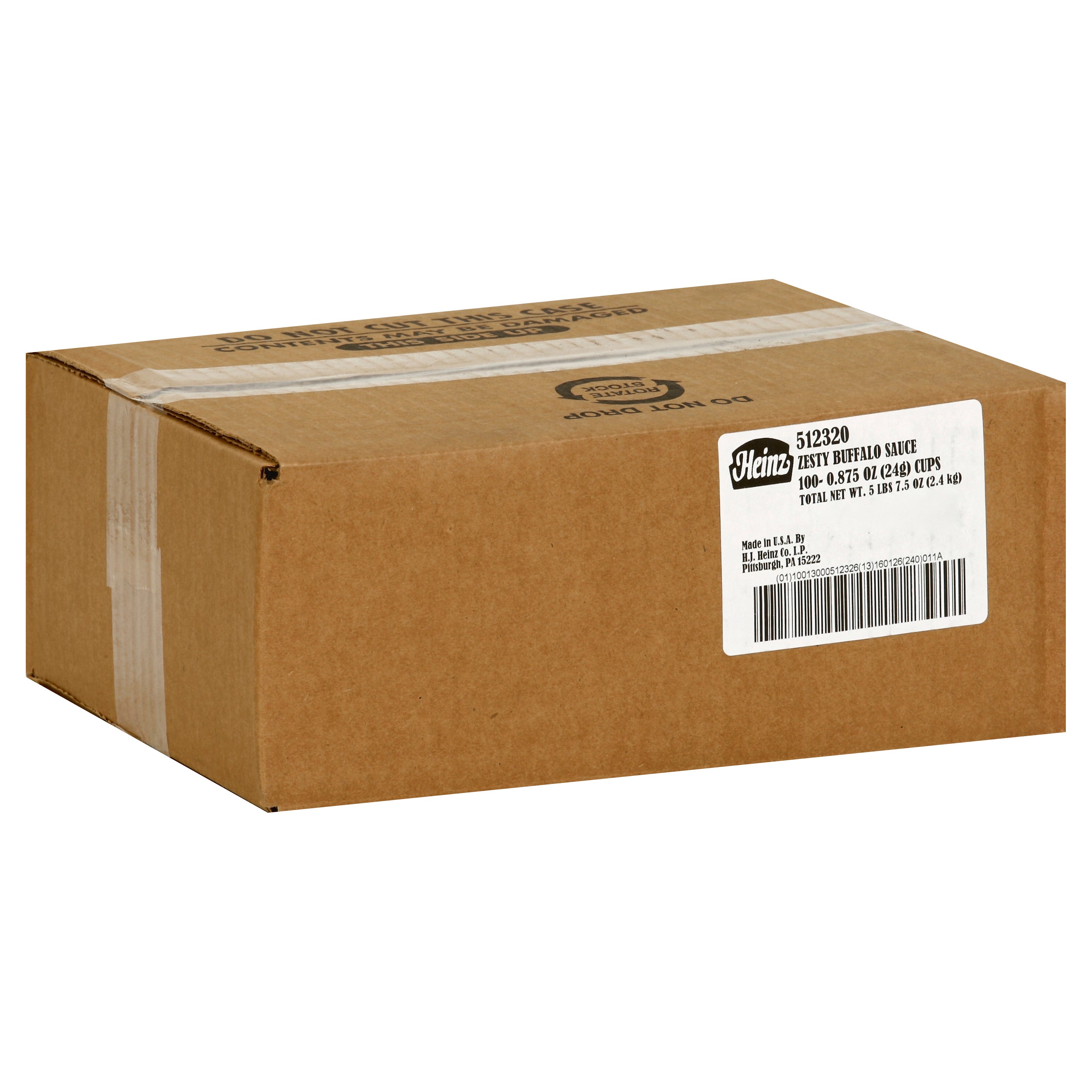 HEINZ Single Serve Zesty Buffalo Sauce 0.875 Ounce Cups 100 Per Case