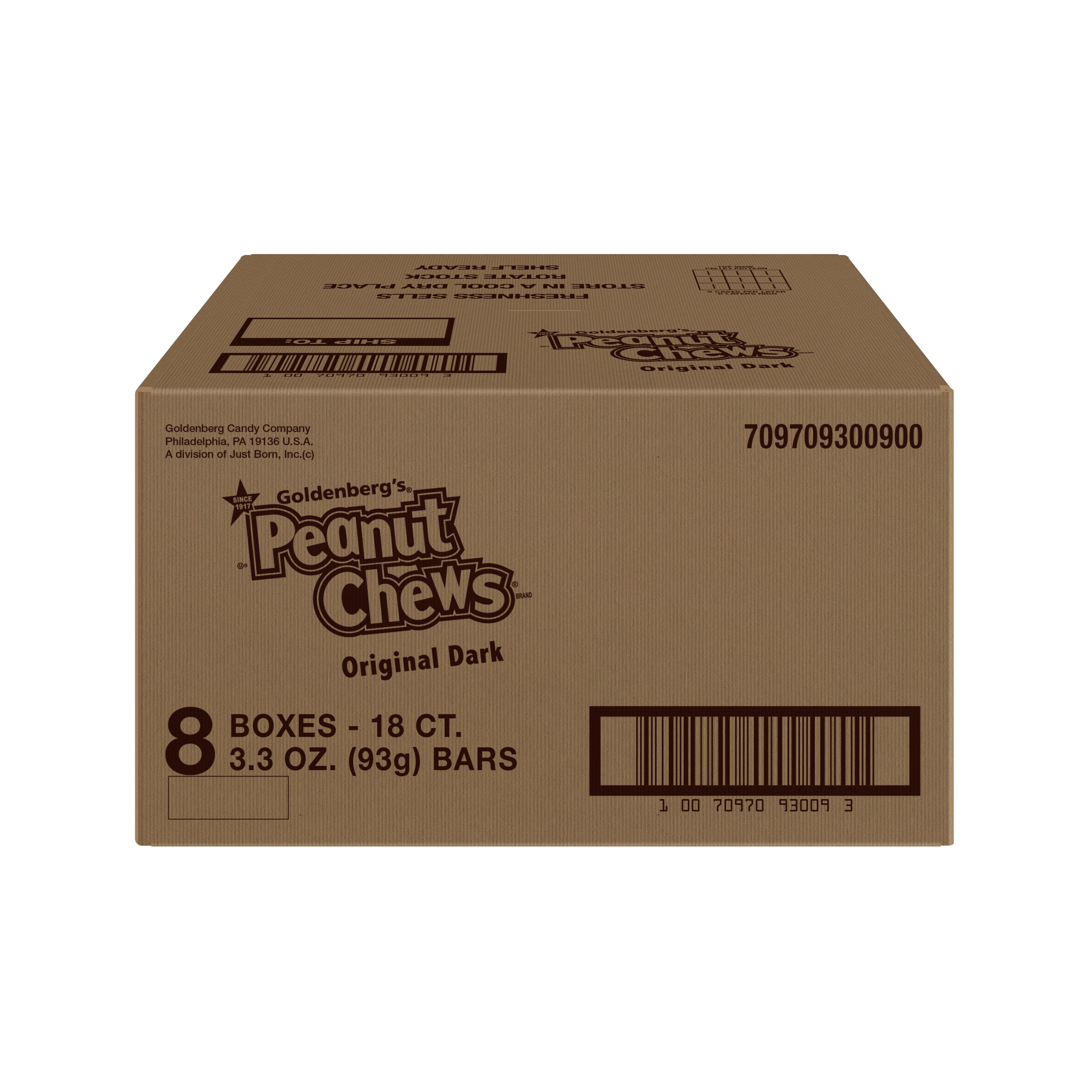 Peanut Chews® Original 3.3 Ounce Size - 144 Per Case.