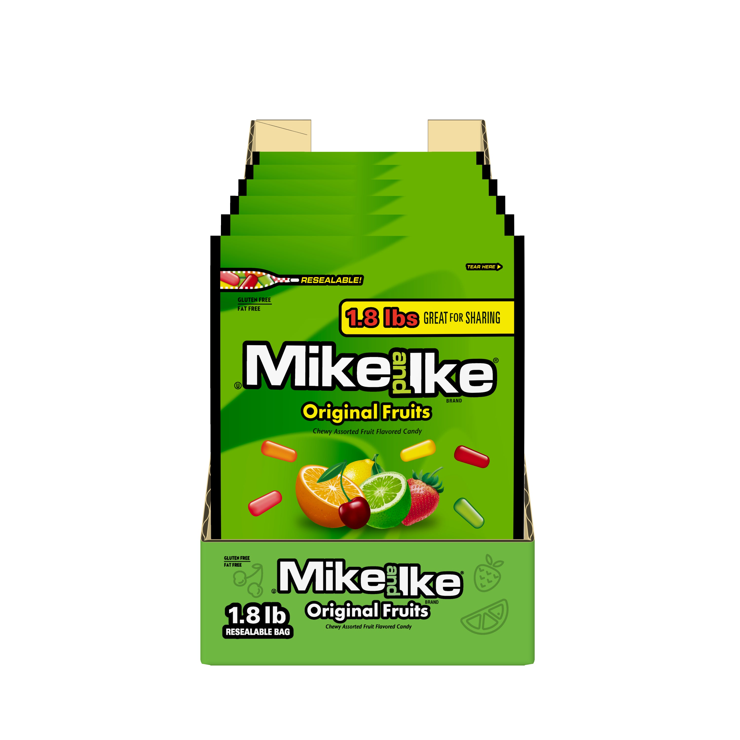 Mike And Ike® Original Fruits Standup BagCase 28.8 Ounce Size - 6 Per Case.