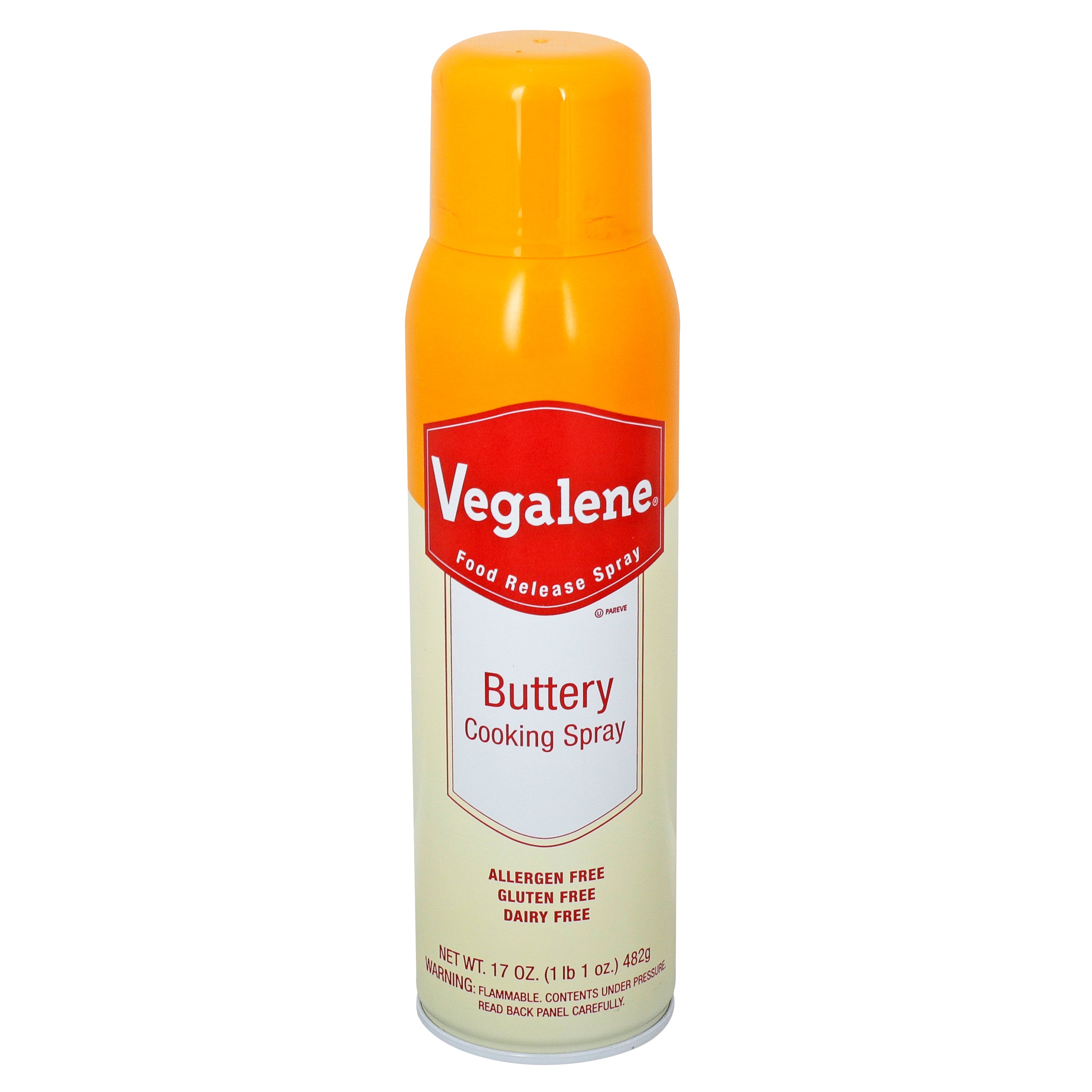 Vegalene Buttery Cooking Spray Food Release Spray 17 Ounce Size - 6 Per Case.