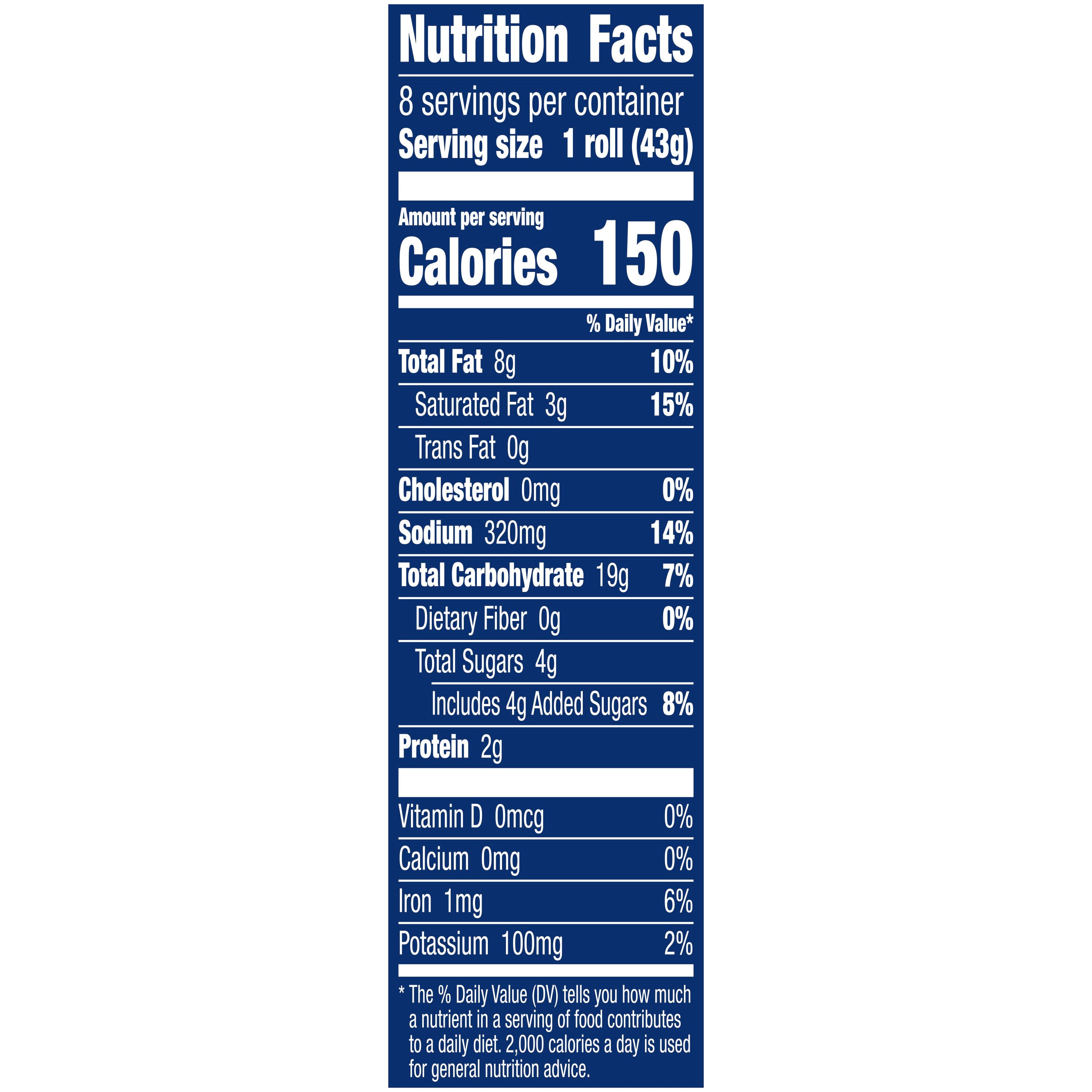 Pillsbury Grands Crescent Big & Flaky Unbaked Crescent Dinner Rolls 12 Ounce Size - 12 Per Case.