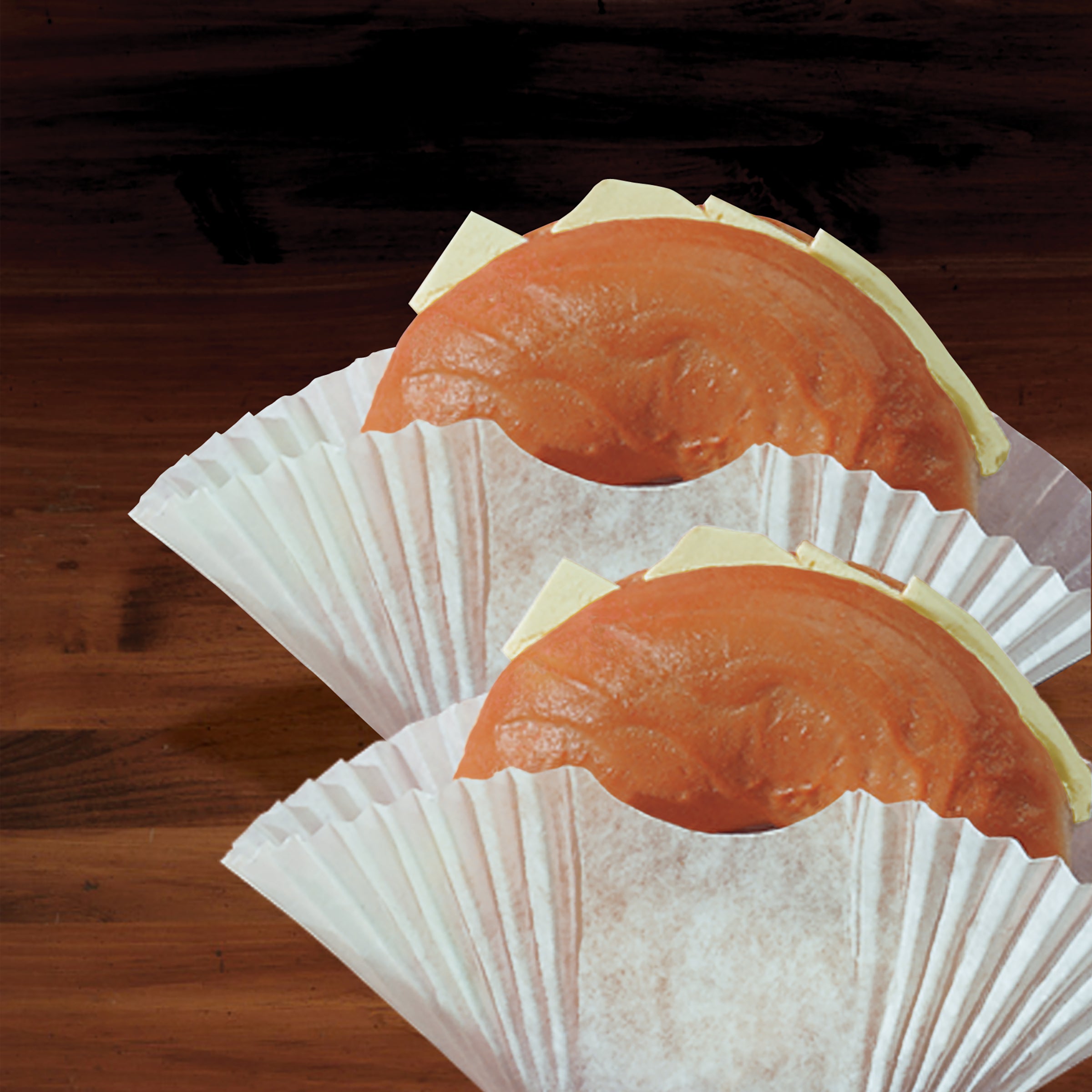 Fluted Burger Cuptaco Holderbagel Blanketwhite Paper 250 Each - 8 Per Case.