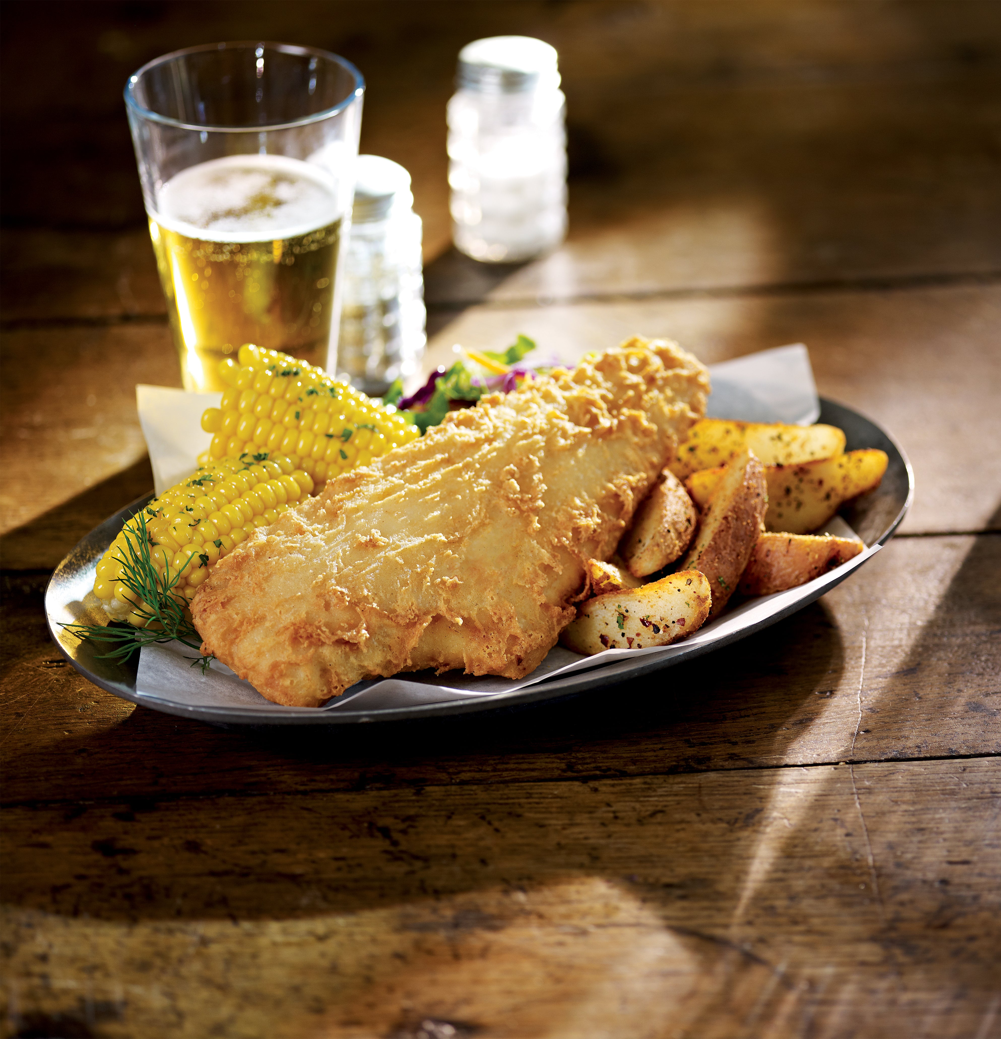 Haddock Golden Ale Beer Battered Natural Fillets Boneless 10 Pound Each - 1 Per Case.