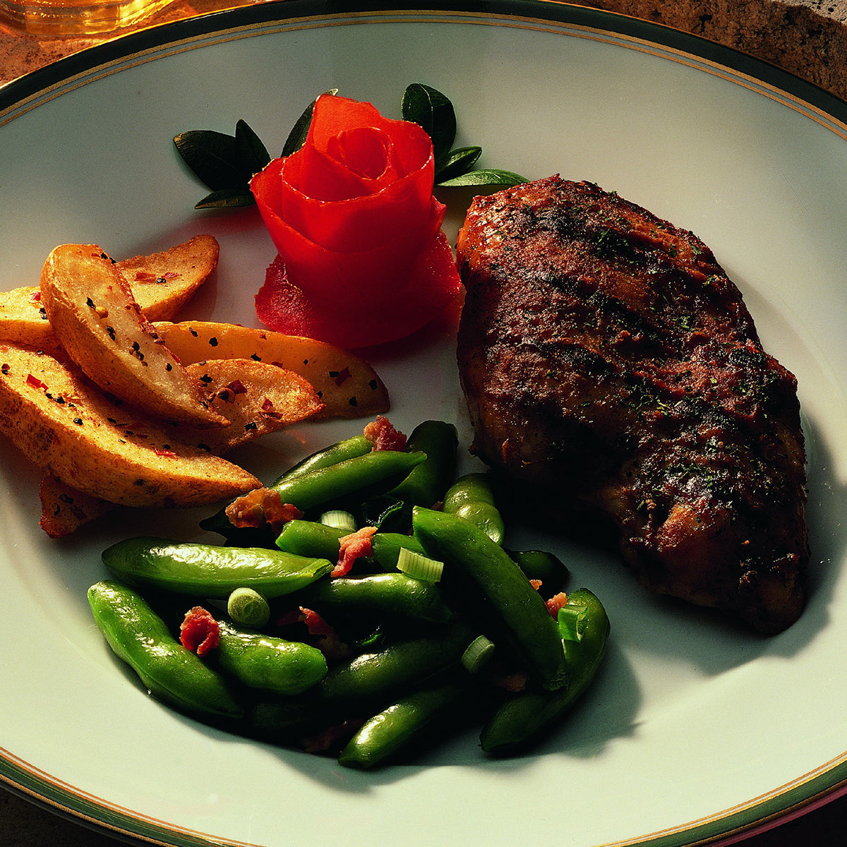 Simplot Simple Goodness Classic Vegetables Sugar Snap Peas 2 Pound Each - 12 Per Case.