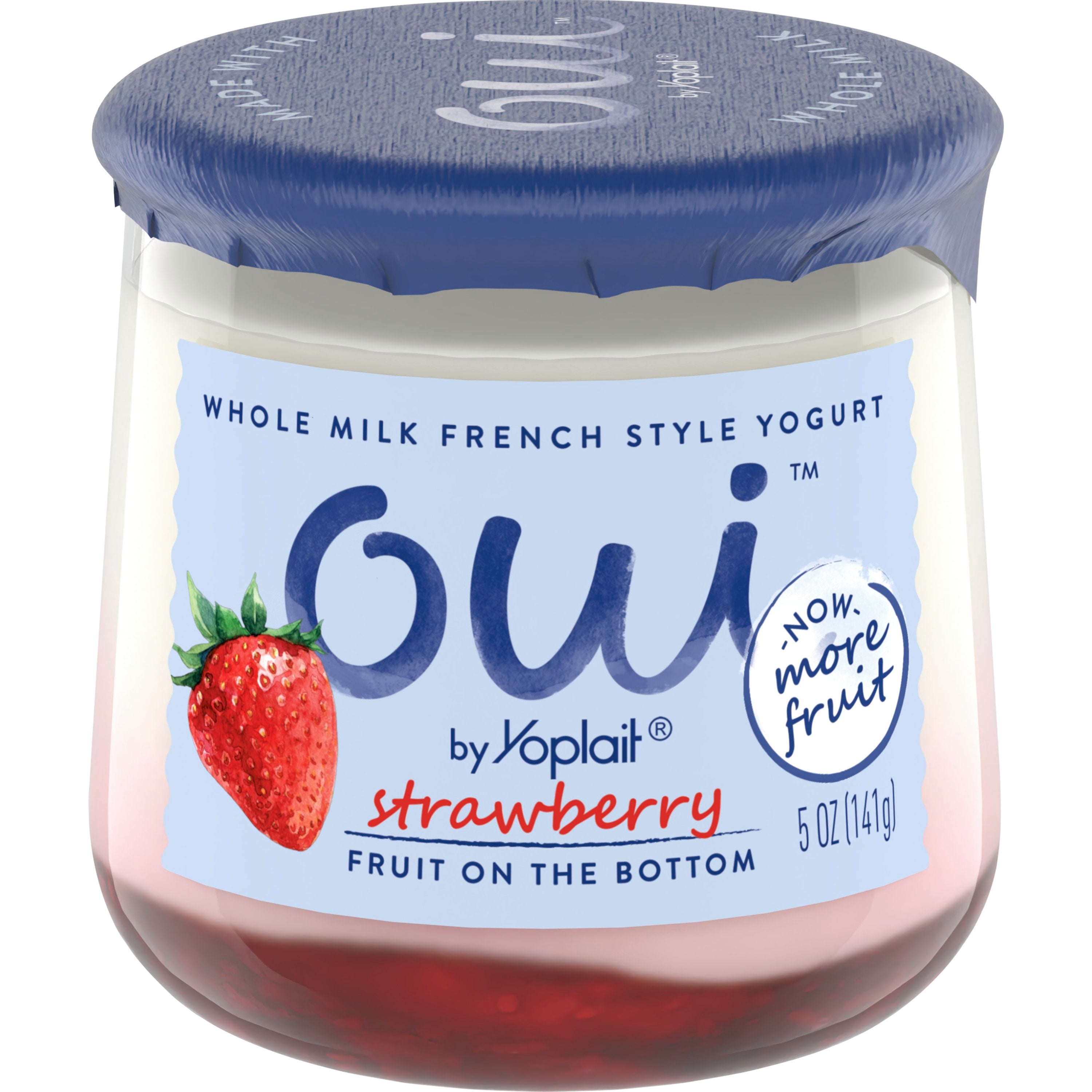Oui™ By Yoplait® Yogurt Single Serve Cupstrawberry 5 Ounce Size - 8 Per Case.