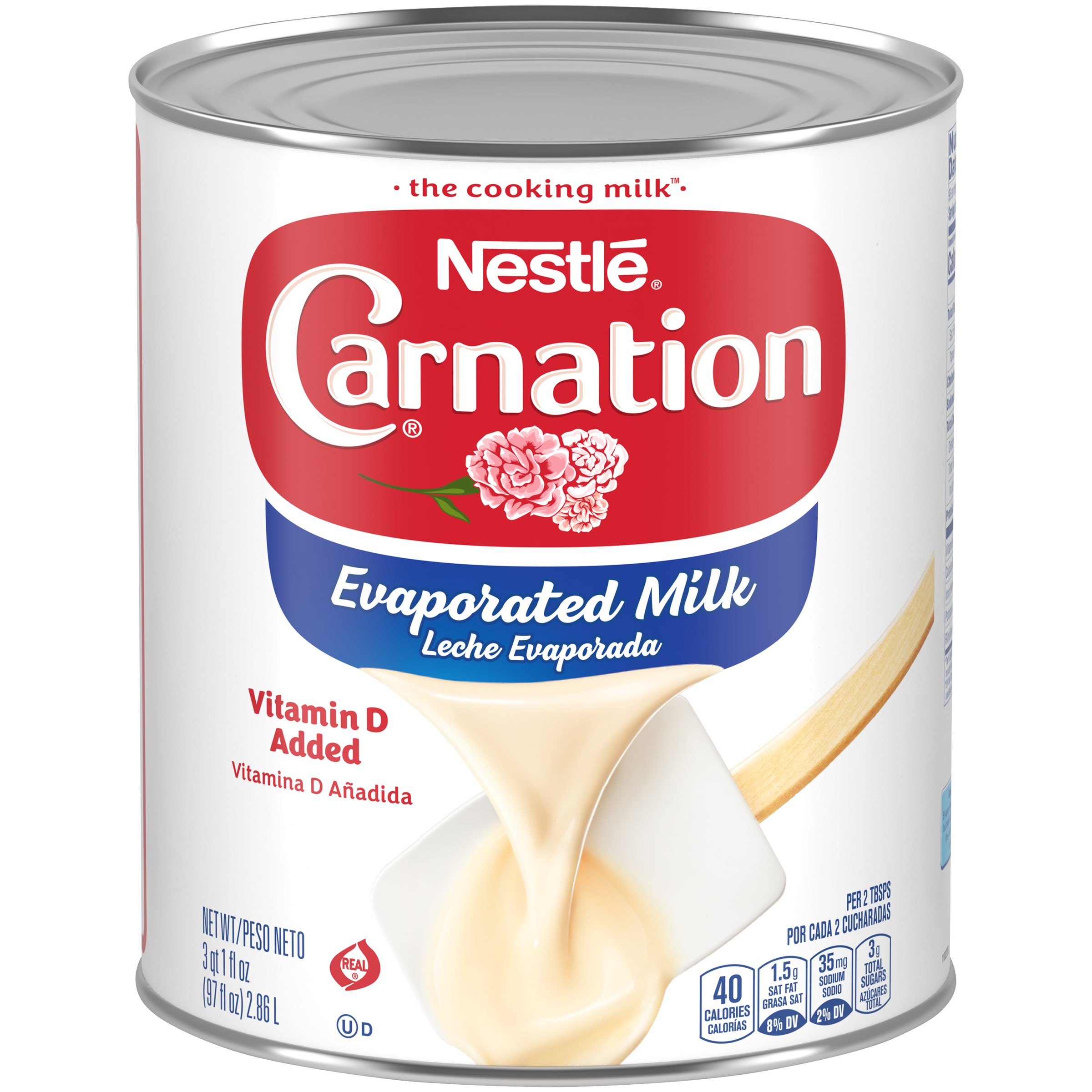 Nestle Carnation Evaporated Milk Fluids 97 Fluid Ounce - 6 Per Case.