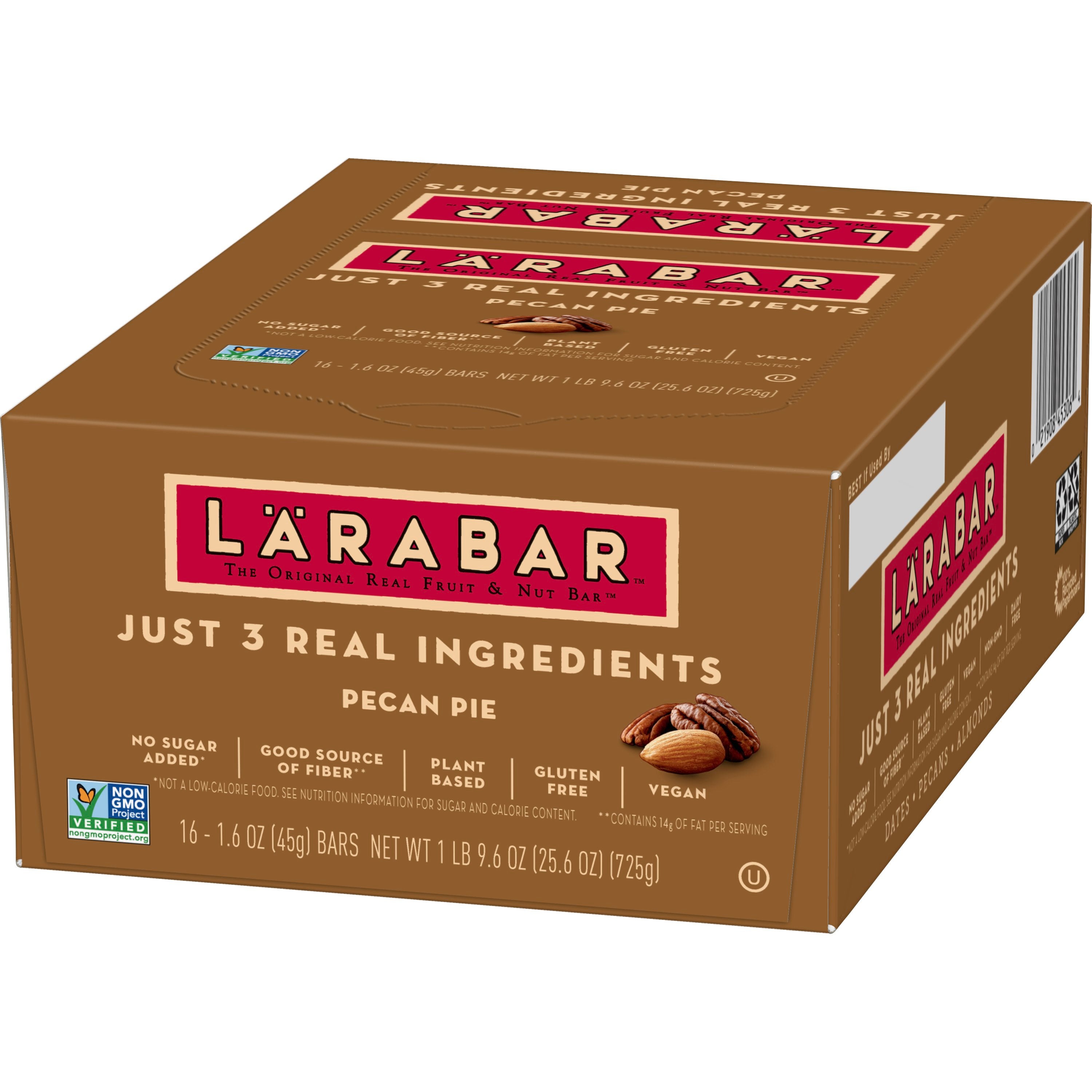 Larabar™ Gluten Free Wellness Bars Pecan Pie 25.6 Ounce Size - 4 Per Case.