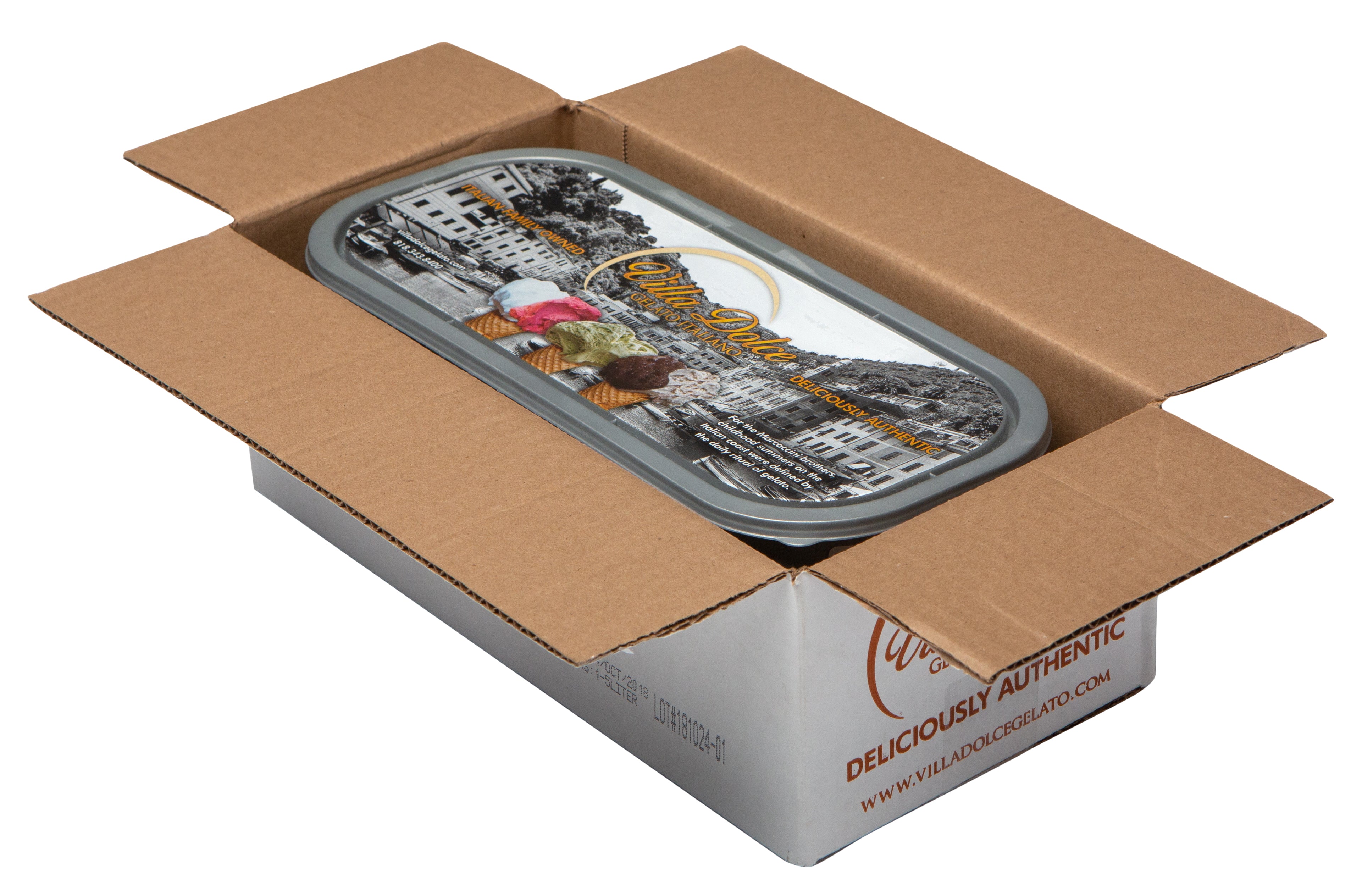 Villa Dolce Green Tea Gelato 5 Liter - 1 Per Case.